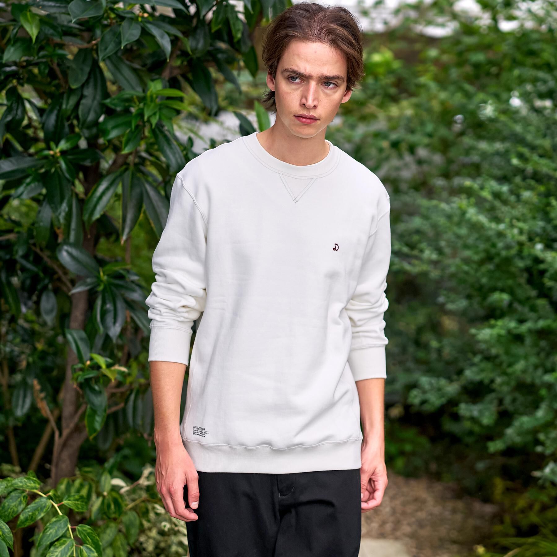 DRESSTERIOR「裏起毛 バック9プリントスウェット」|パーカー|