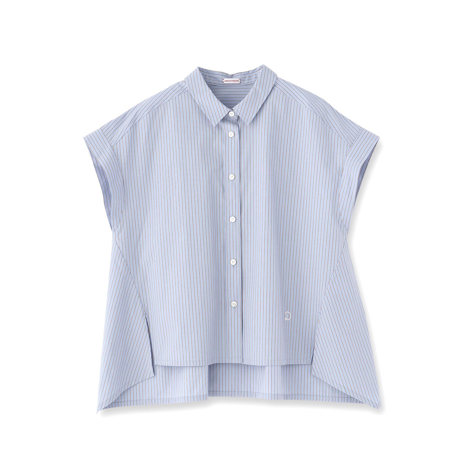 DRESSTERIOR「【毎年人気/ウォッシャブル】バックフレア ストライプシャツ」|シャツ・ブラウス|