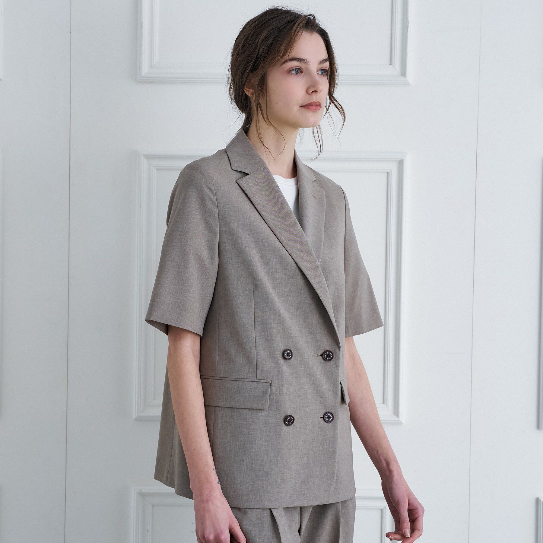 DRESSTERIOR「【otonaMUSE5月号掲載/セットアップ可】ウォッシャブルイージーサマージャケット」|テーラードジャケット|