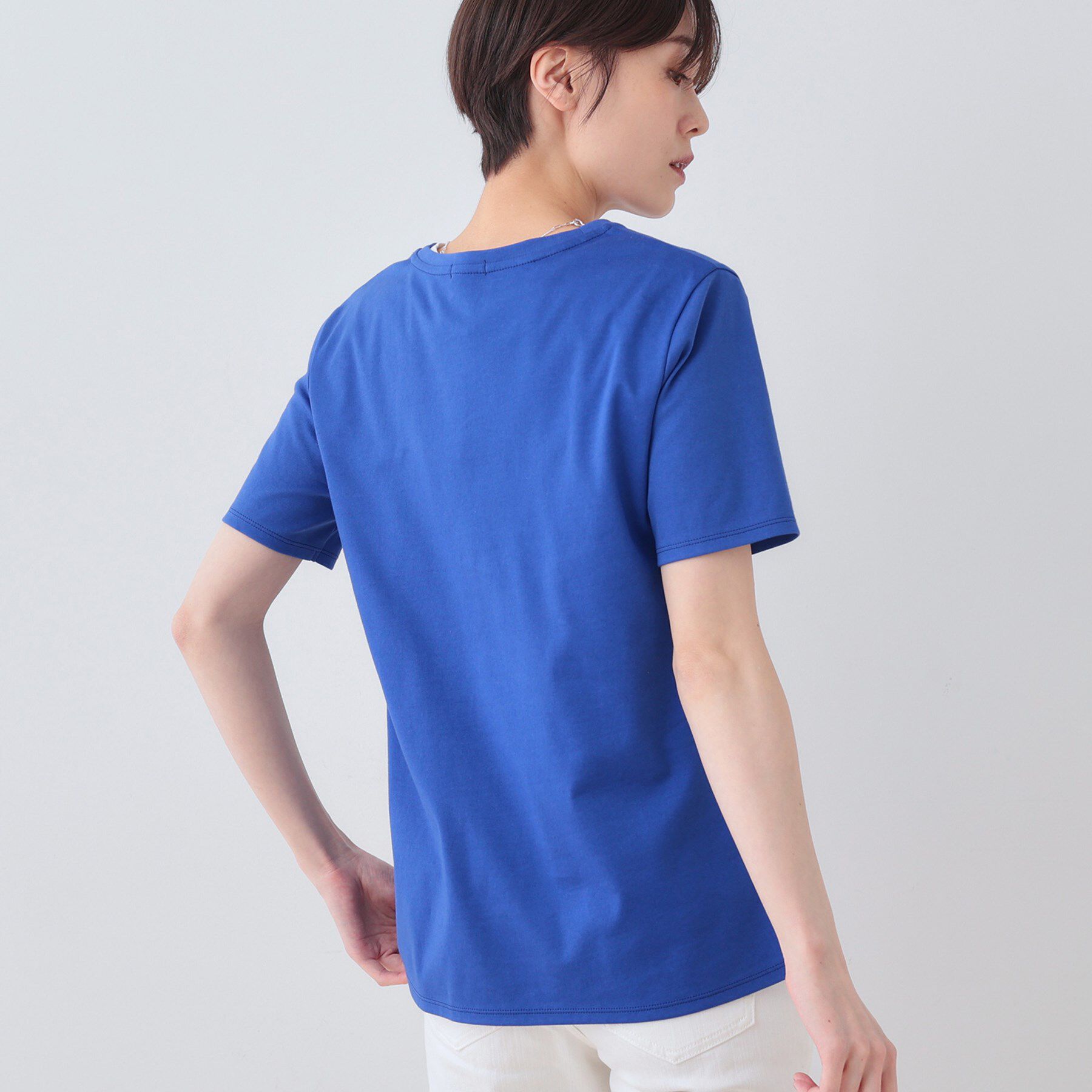 INDIVI「【洗える】ねじりデザインTシャツ」|Tシャツ・カットソー|