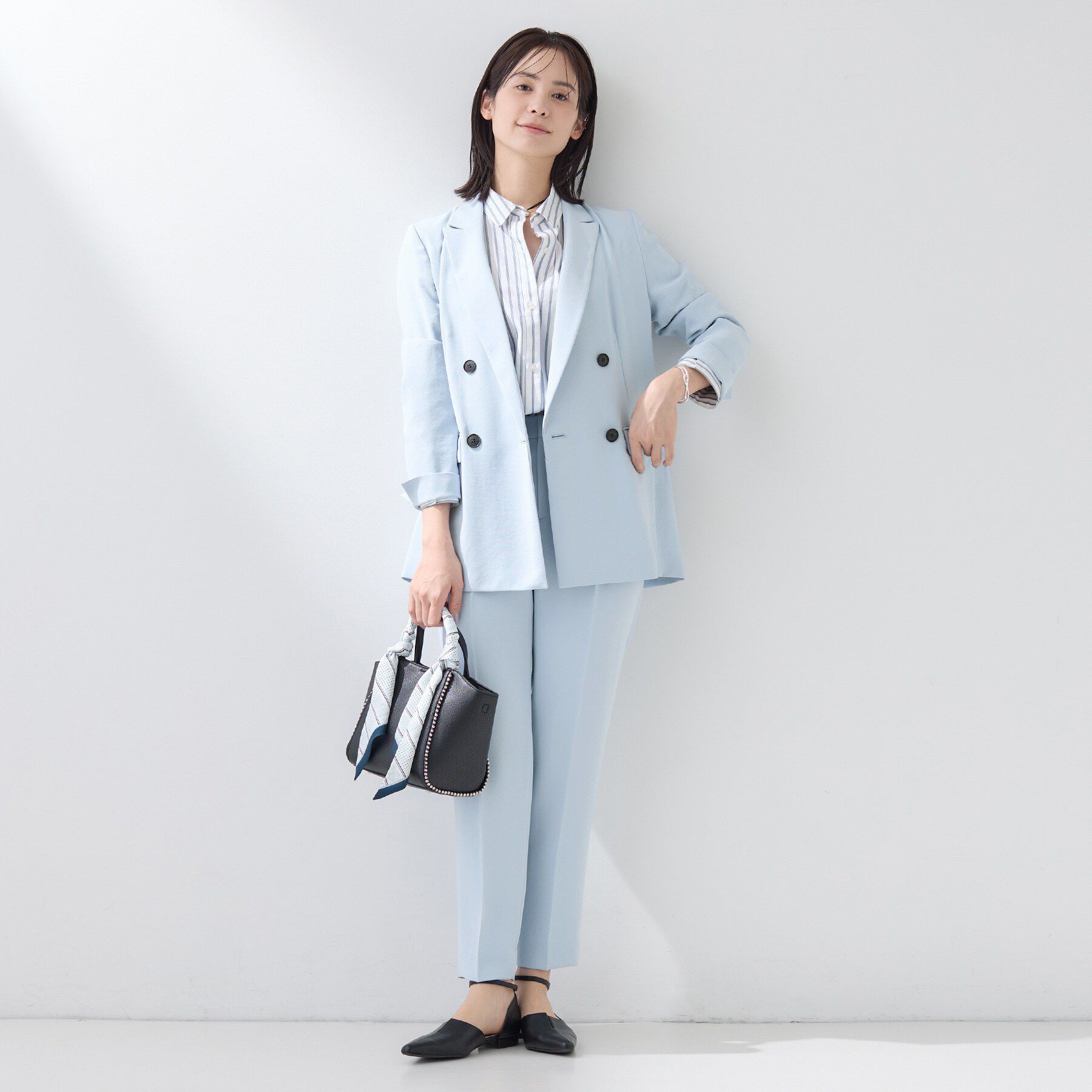 INDIVI「【洗える／多機能／SETUP可】着る日傘ダブルジャケット」|テーラードジャケット|