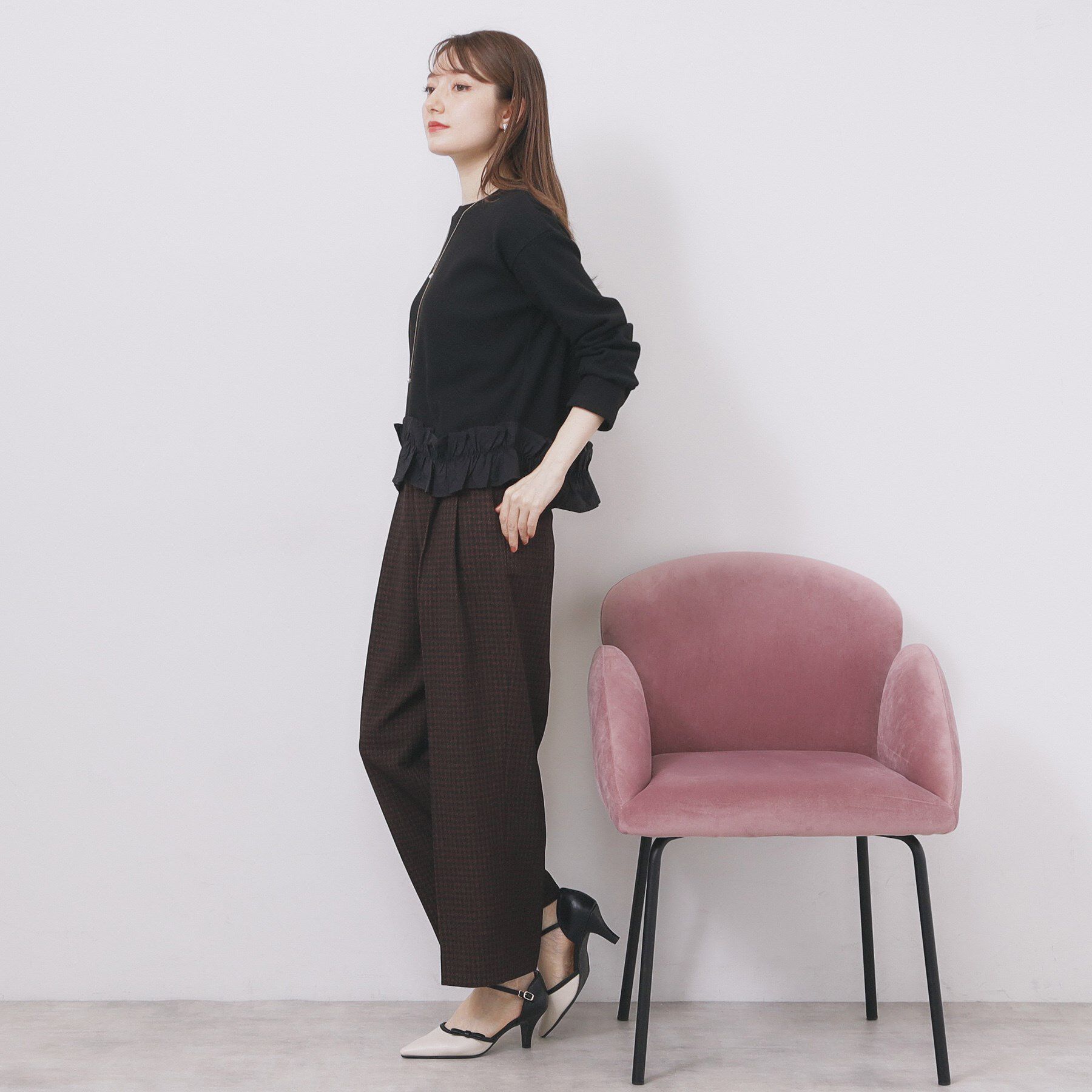 index「フリルドッキングトップス【洗濯機OK】」|Tシャツ・カットソー|