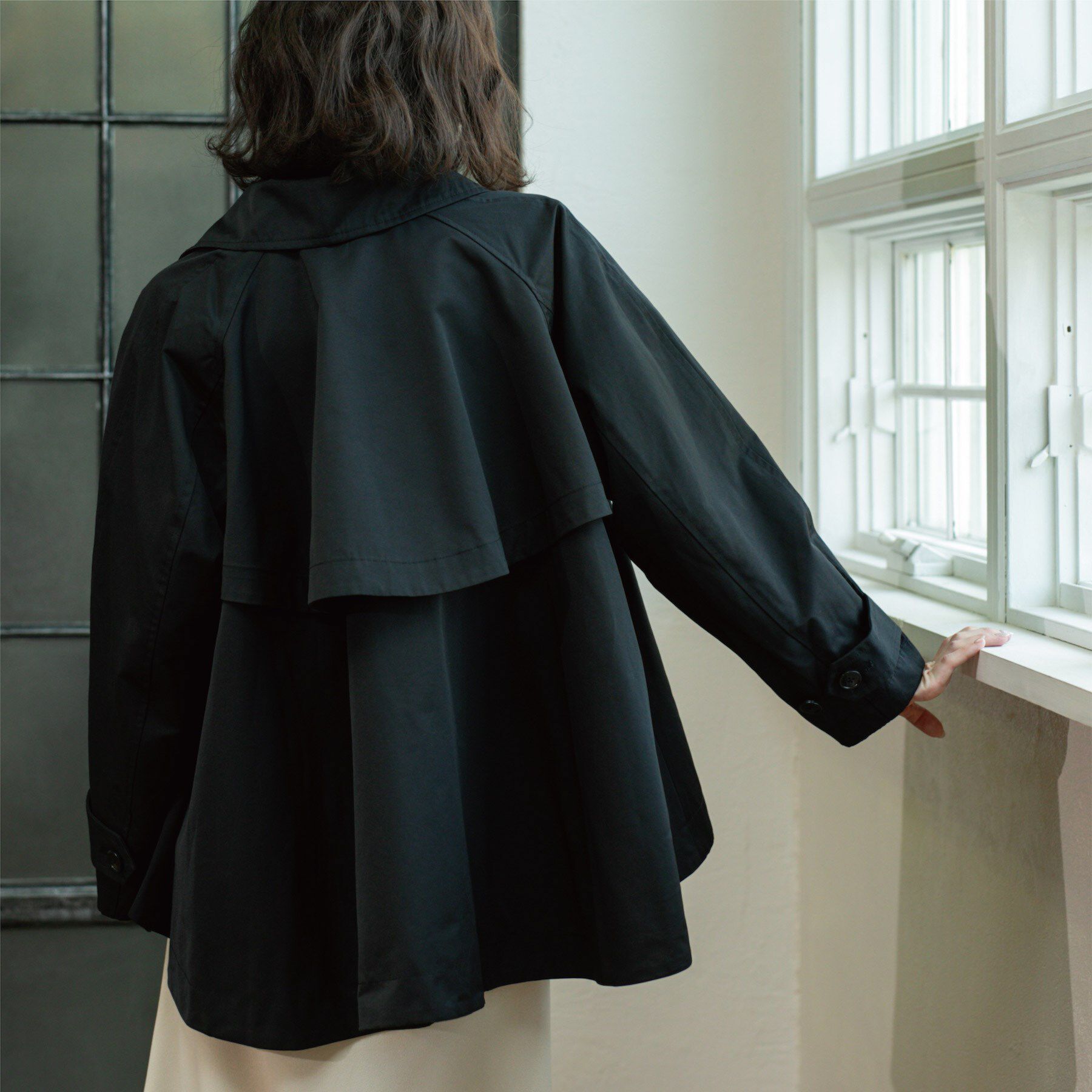 OPAQUE.CLIP「フレアミドルトレンチコート」|トレンチコート|