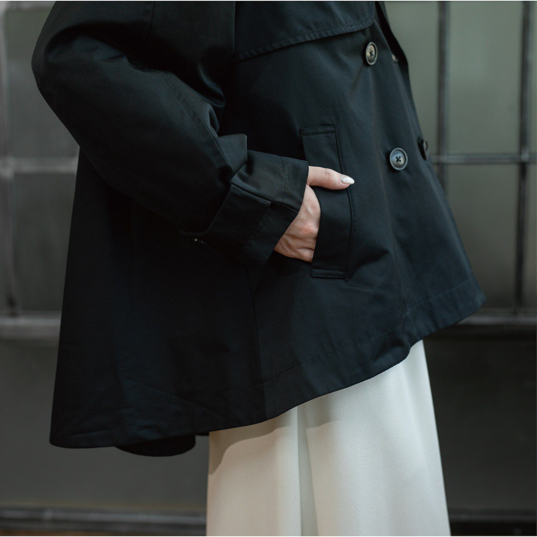 OPAQUE.CLIP「フレアミドルトレンチコート」|トレンチコート|