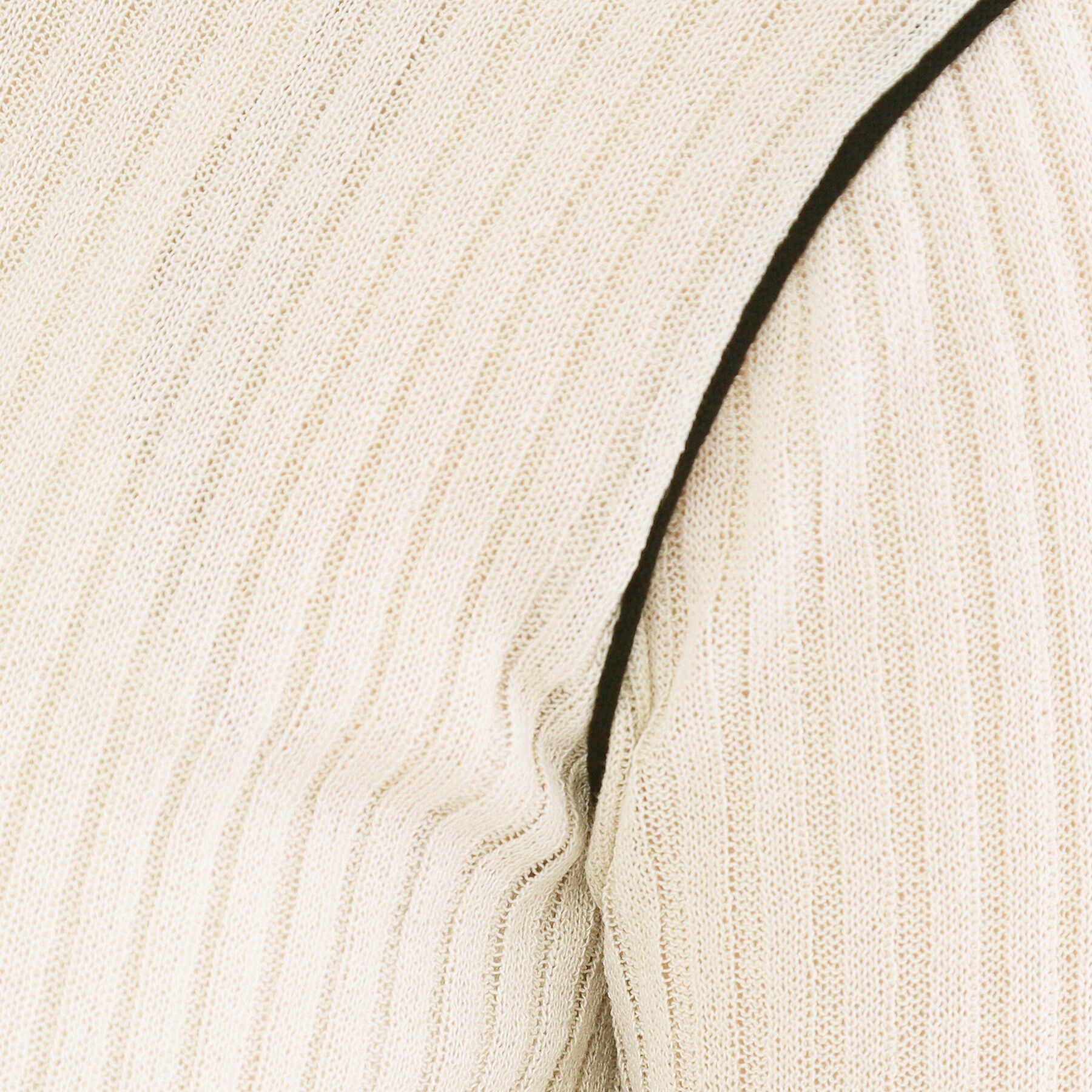 OPAQUE.CLIP「シアー配色クルーネックリブニット【洗濯機OK】」|ニット・セーター|