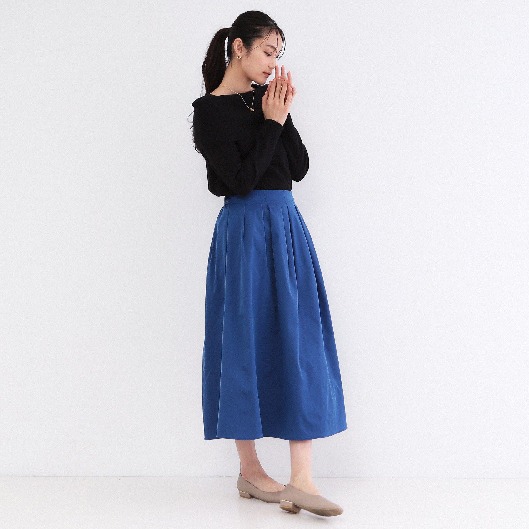 OPAQUE.CLIP「オフショルダーデザインニット【洗濯機OK】」|ニット・セーター|