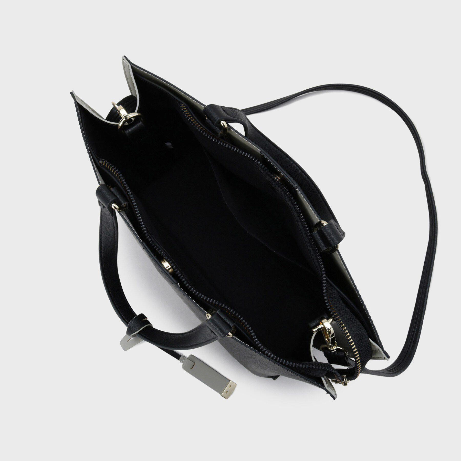 OPAQUE.CLIP「名品バイカラーミドルトート」|トートバッグ|