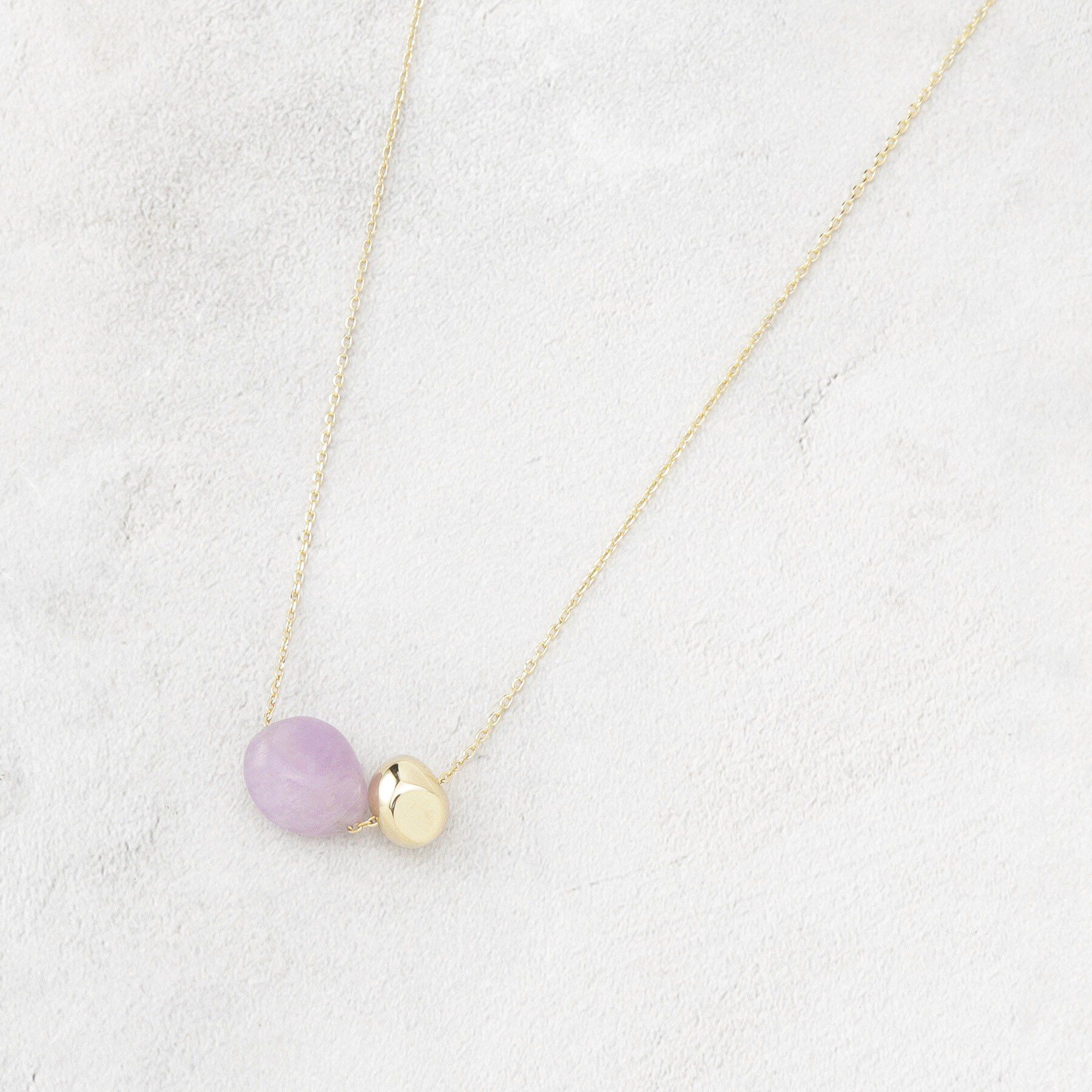 OPAQUE.CLIP「天然石&times;メタルスライドネックレス」|ネックレス|