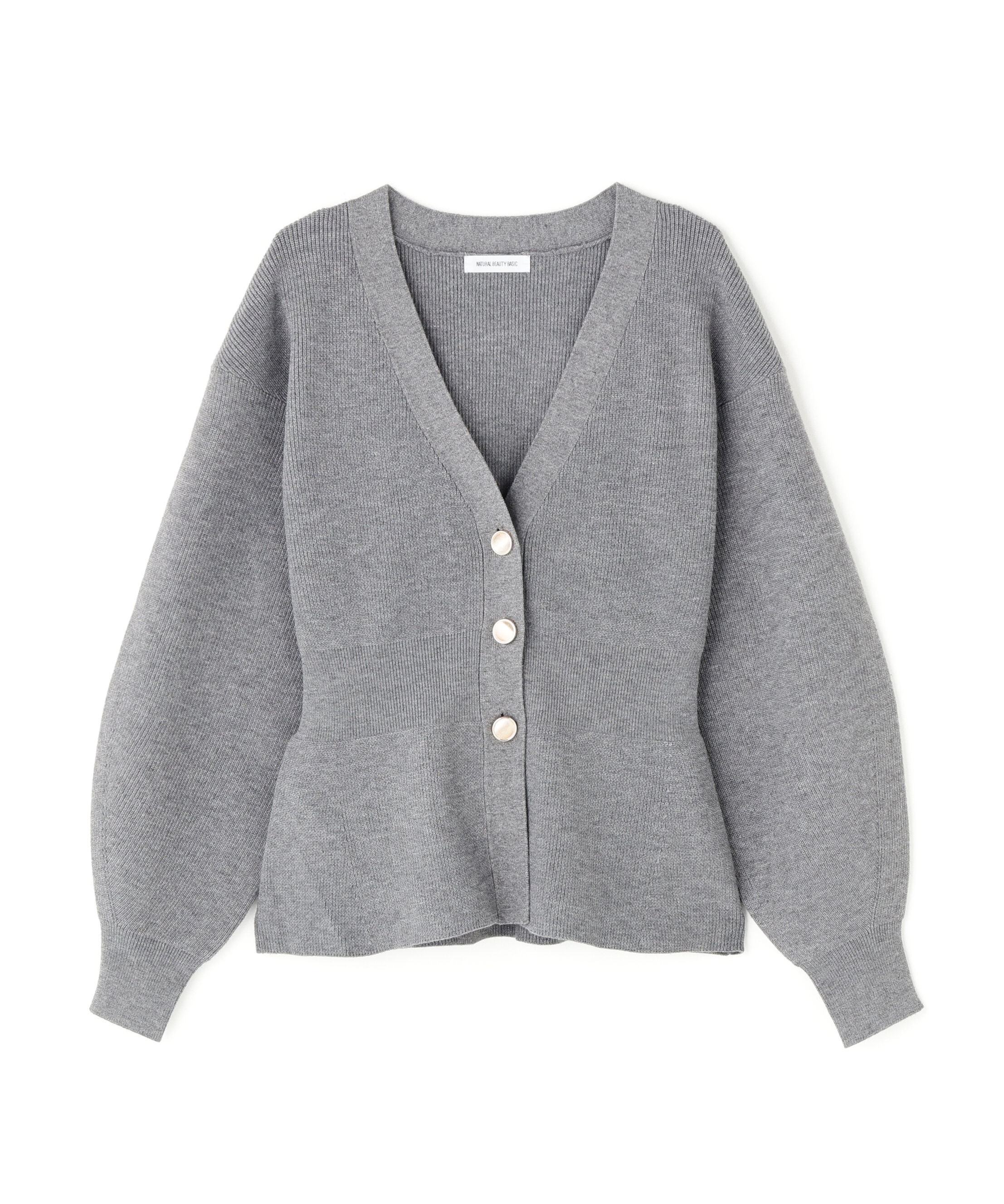  「ペプラムフォルムカーディガン」|ニット・セーター|