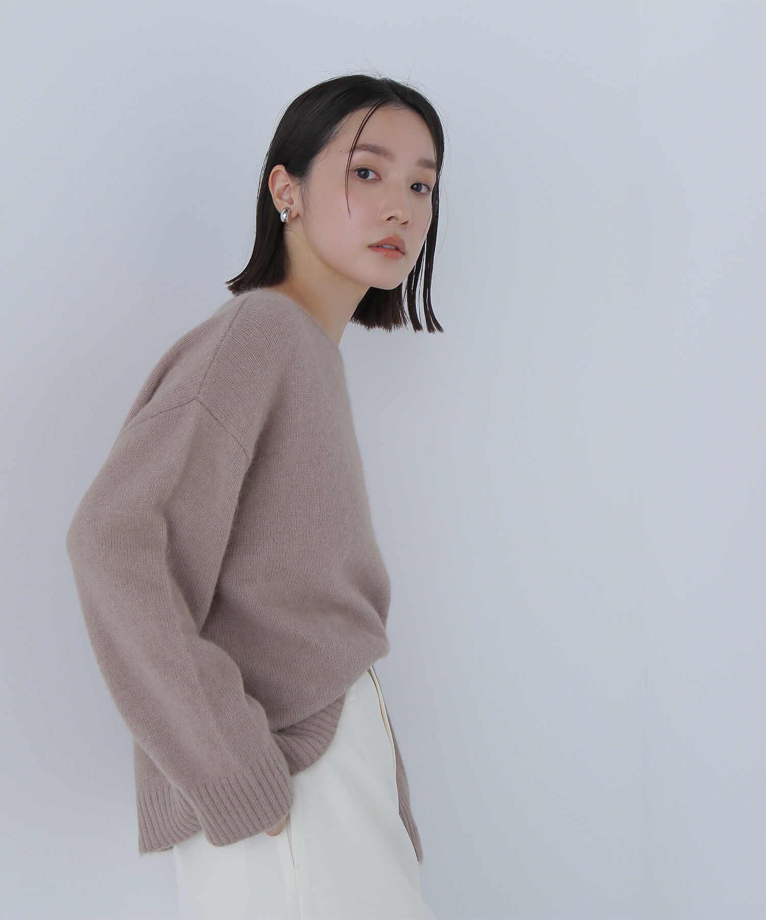  「フォックス混オーバーニット」|ニット・セーター|