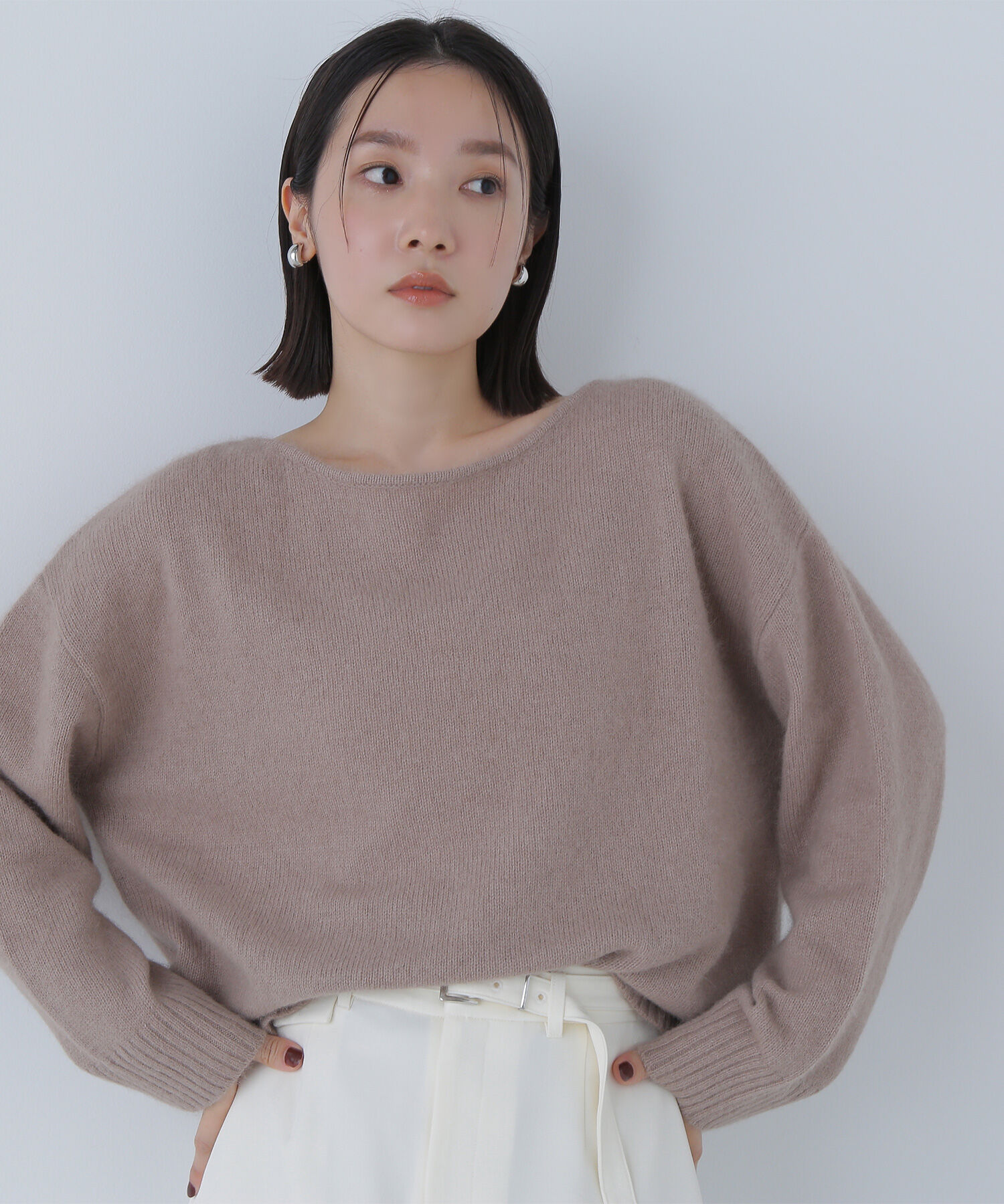  「フォックス混オーバーニット」|ニット・セーター|