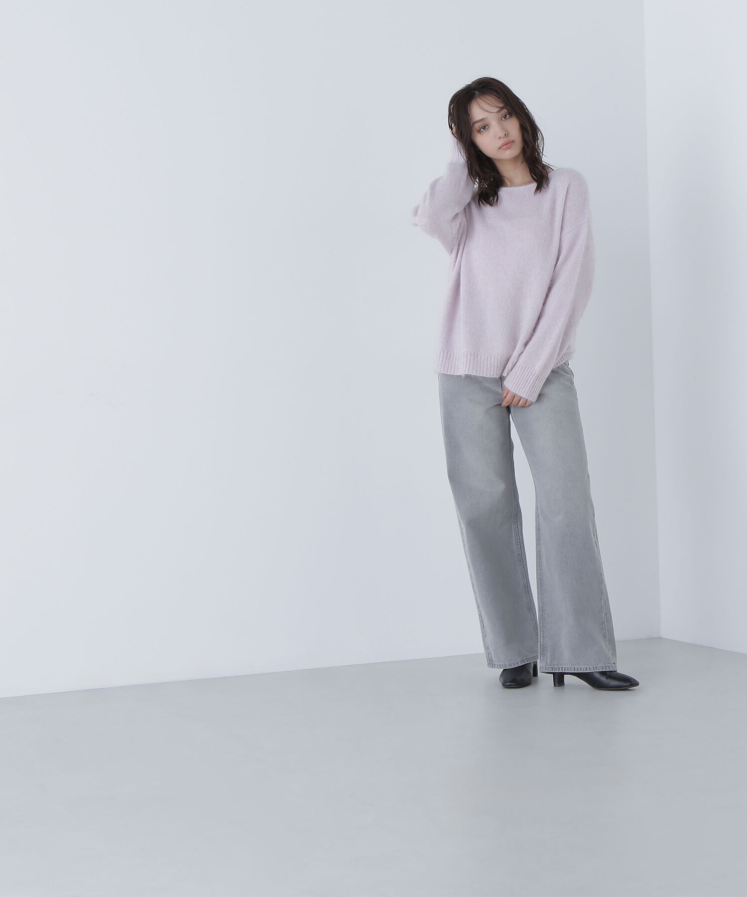  「フォックス混オーバーニット」|ニット・セーター|