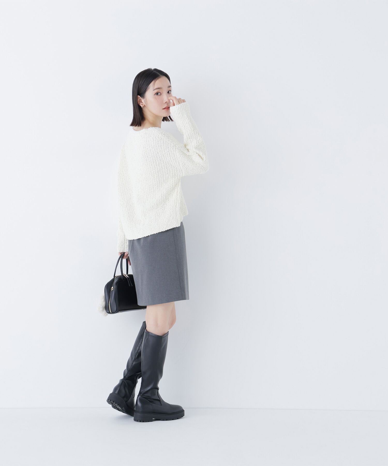  「ネップオーバーニット」|ニット・セーター|