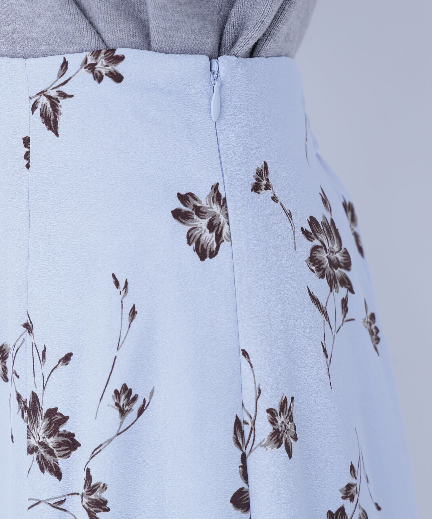  「プリントヘム切替マーメイドスカート」|スカート|