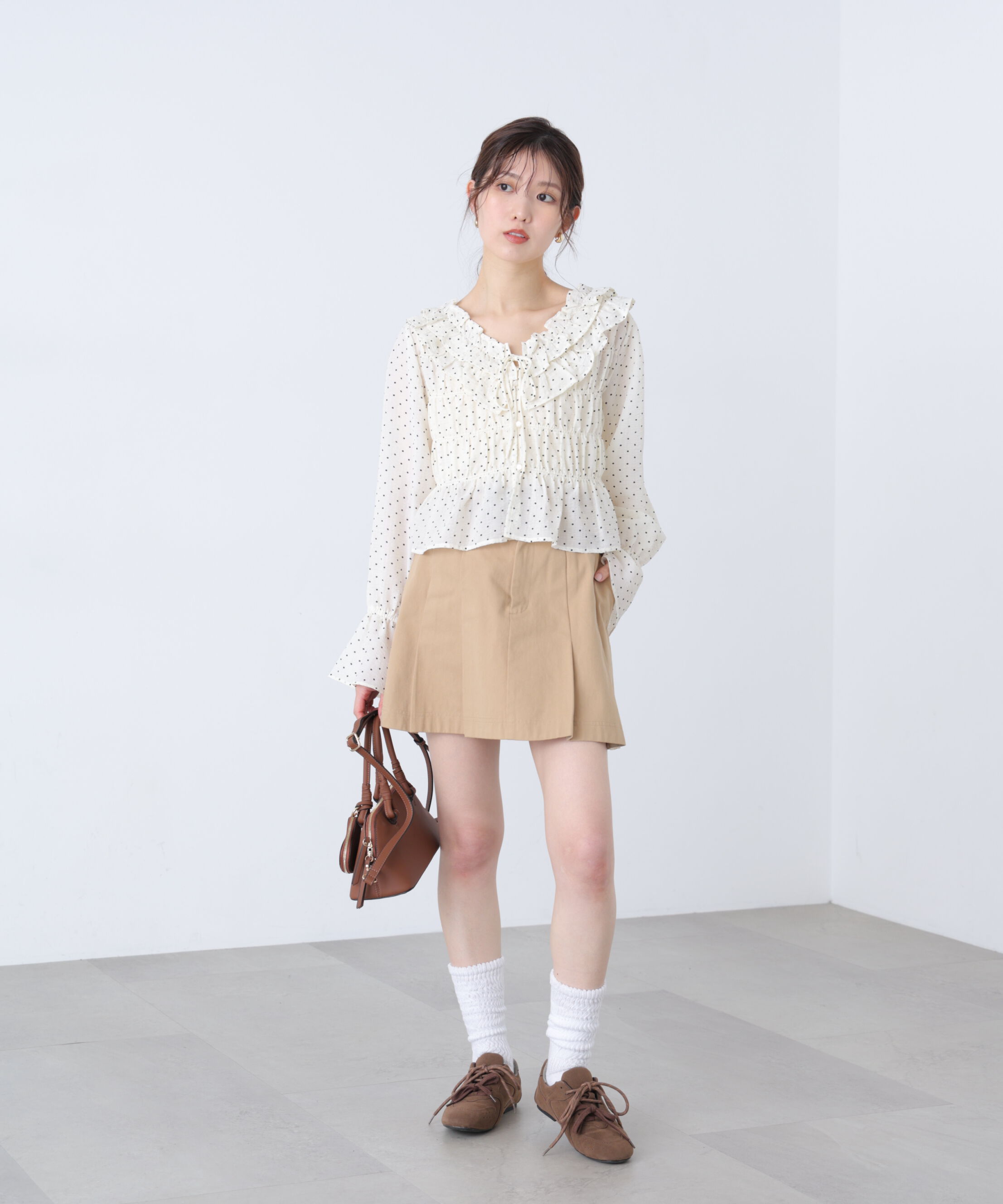  「アソート前後2wayフリルブラウス」|シャツ・ブラウス|