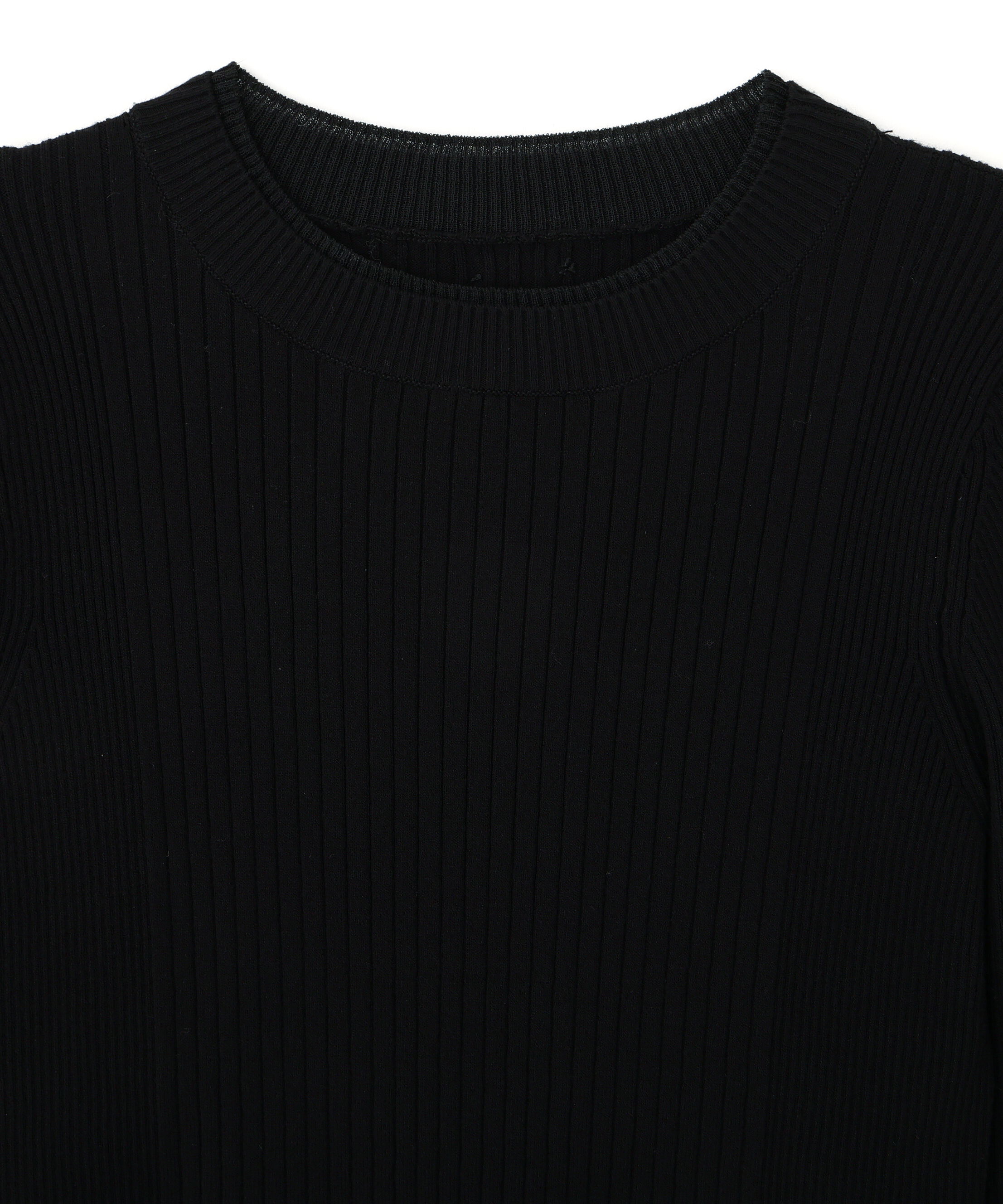  「袖ボタンリブニット」|ニット・セーター|