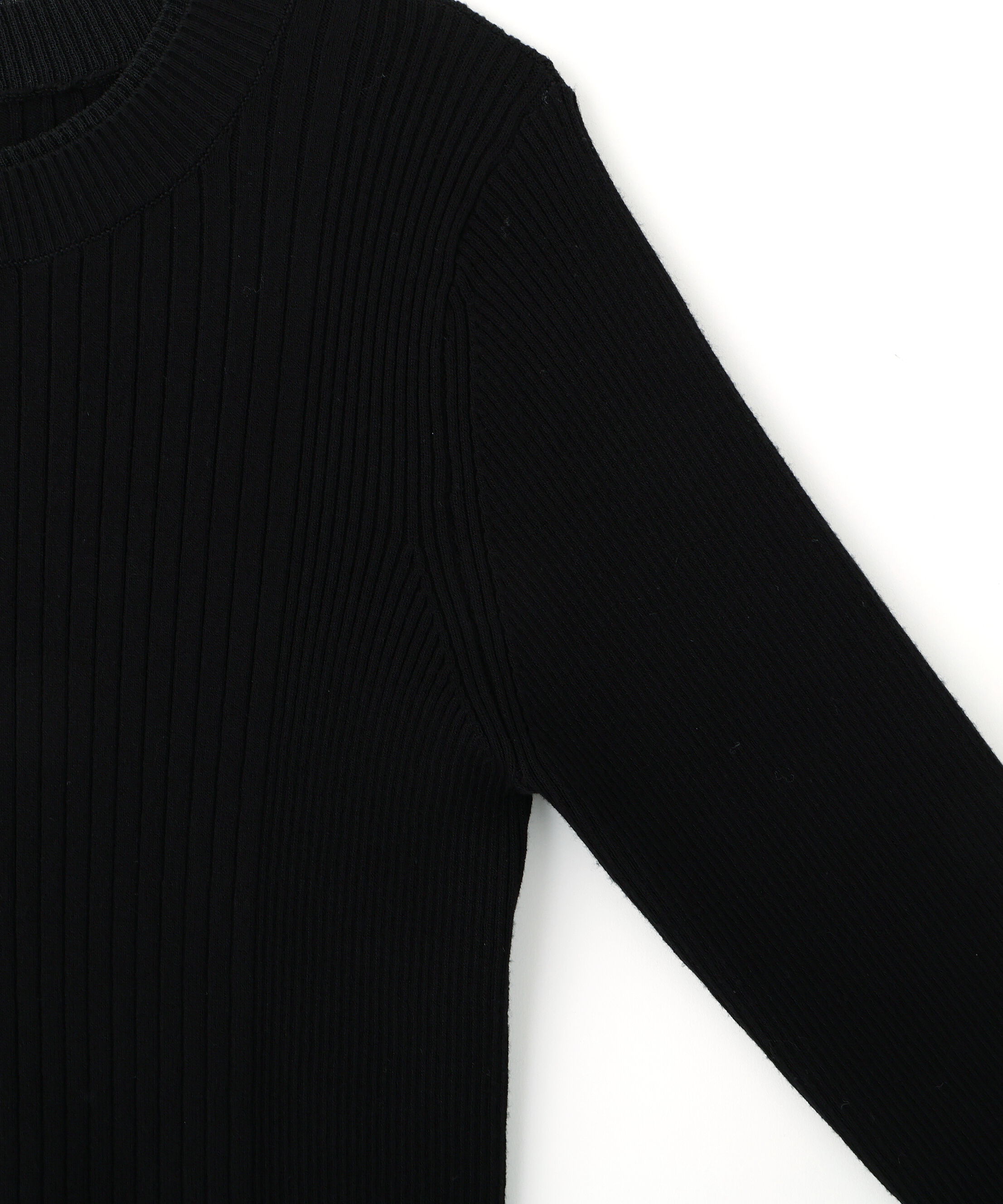  「袖ボタンリブニット」|ニット・セーター|