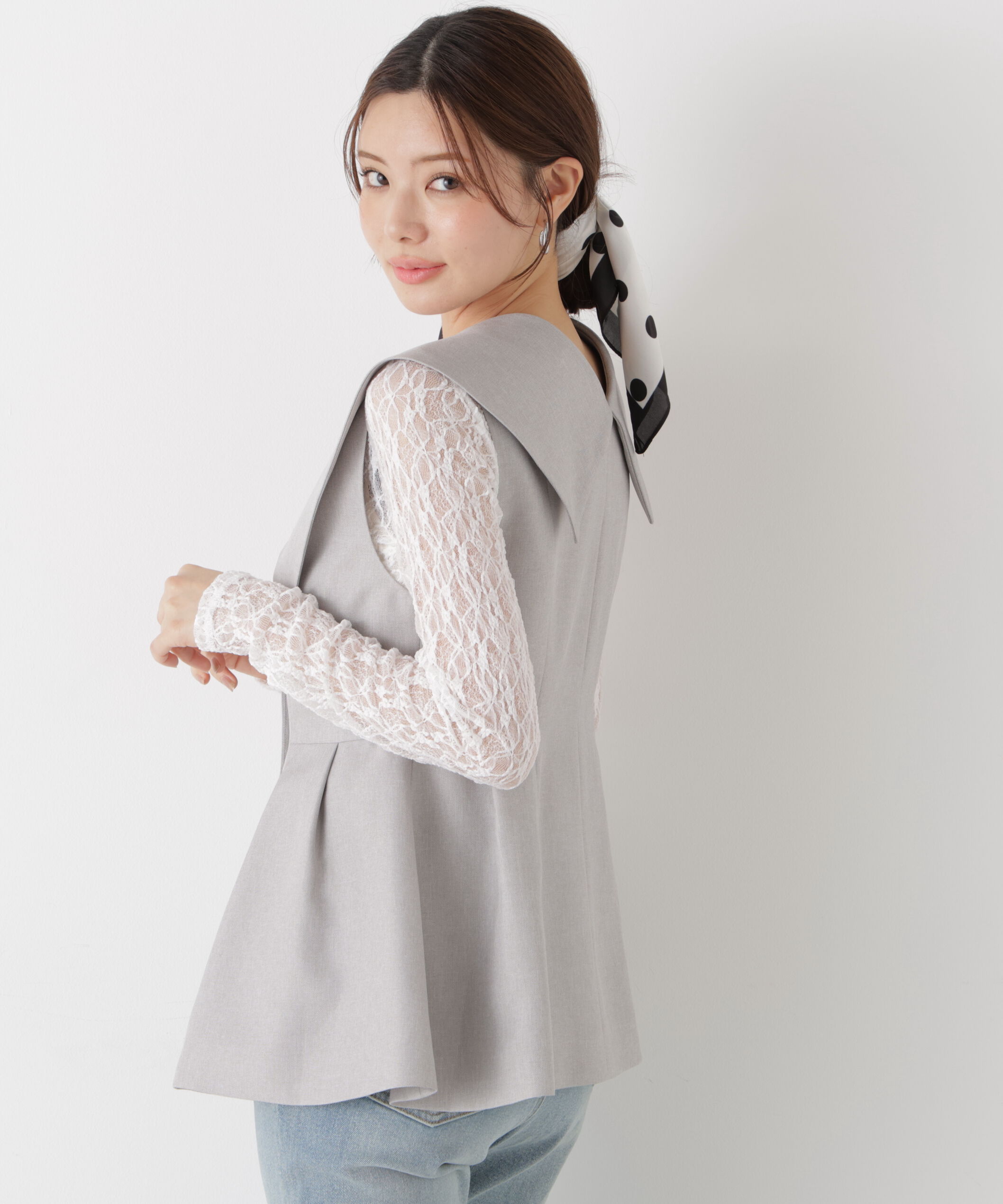 PROPORTION BODY DRESSING「〈a/mie〉ビッグカラージレ　26SS」|ブルゾン・スタジャン|