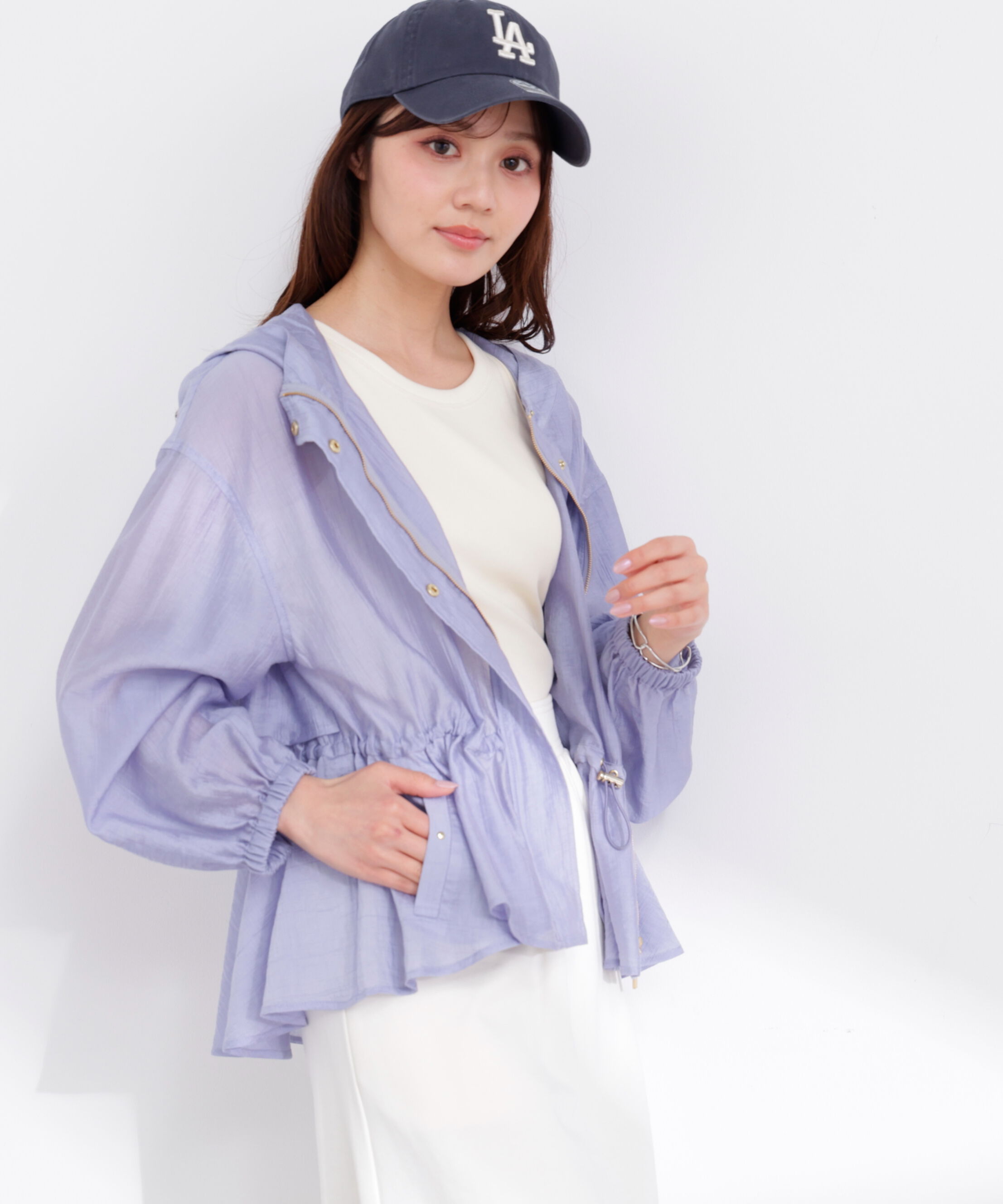 PROPORTION BODY DRESSING「シアーペプラムブルゾン 26SS」|ブルゾン・スタジャン|