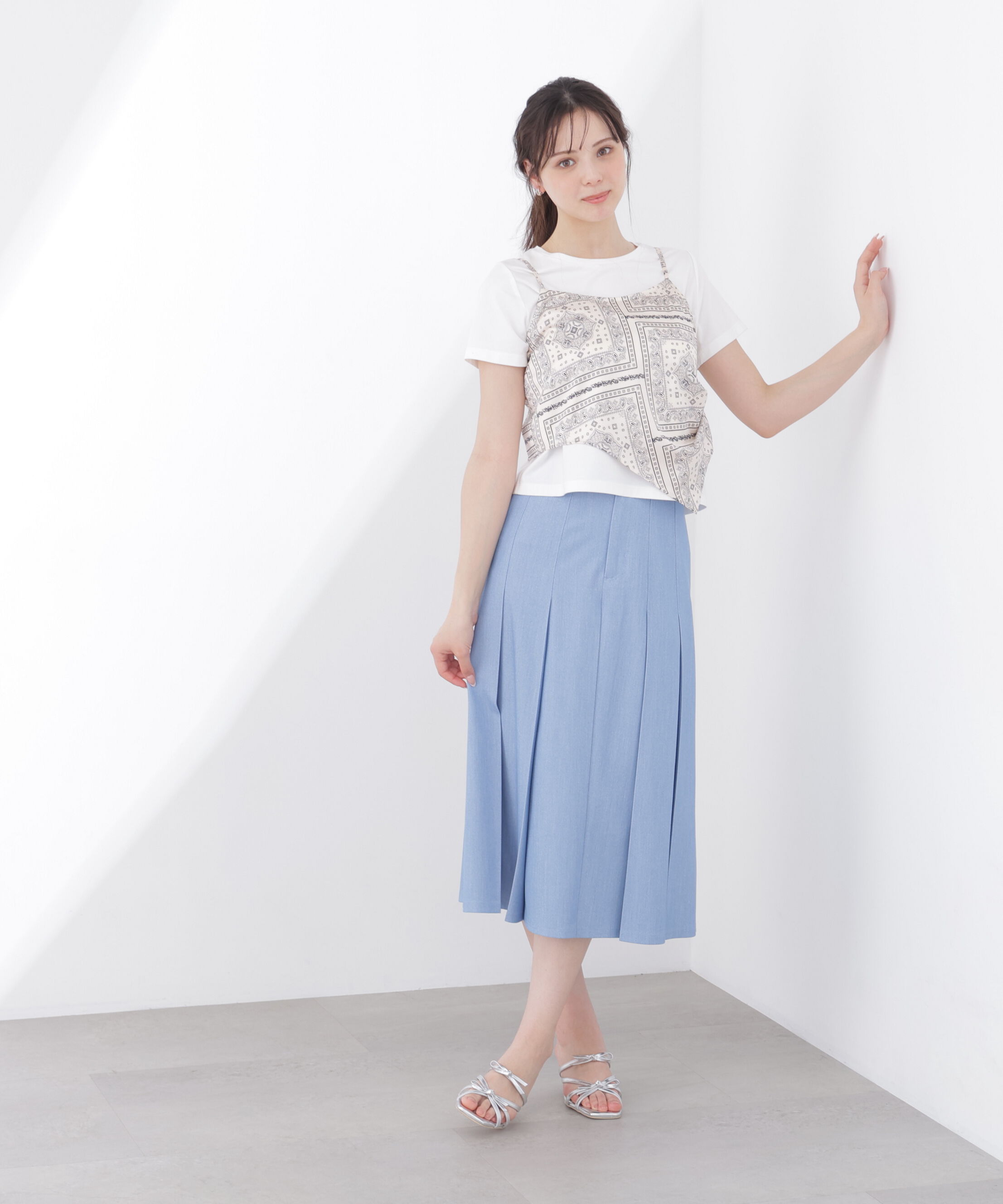 PROPORTION BODY DRESSING「《EDIT COLOGNE》ビスチェ付きカットソー 26SS」|Tシャツ・カットソー|