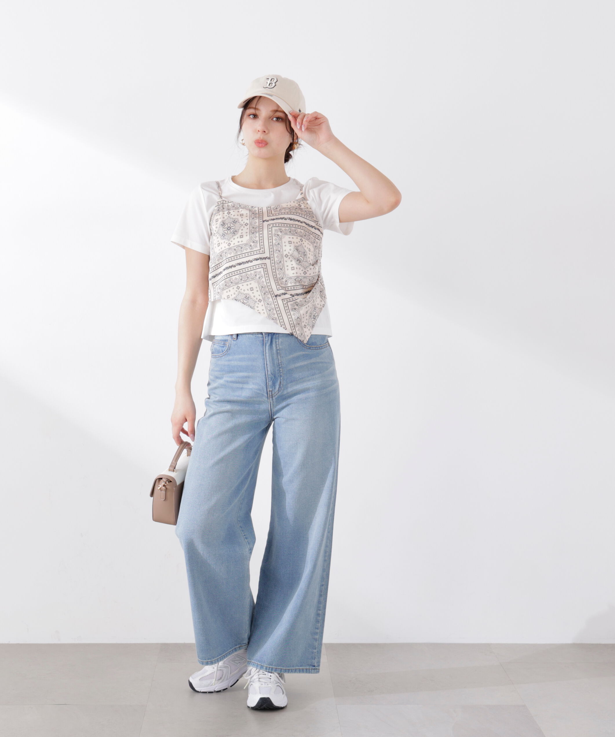 PROPORTION BODY DRESSING「《EDIT COLOGNE》ビスチェ付きカットソー 26SS」|Tシャツ・カットソー|