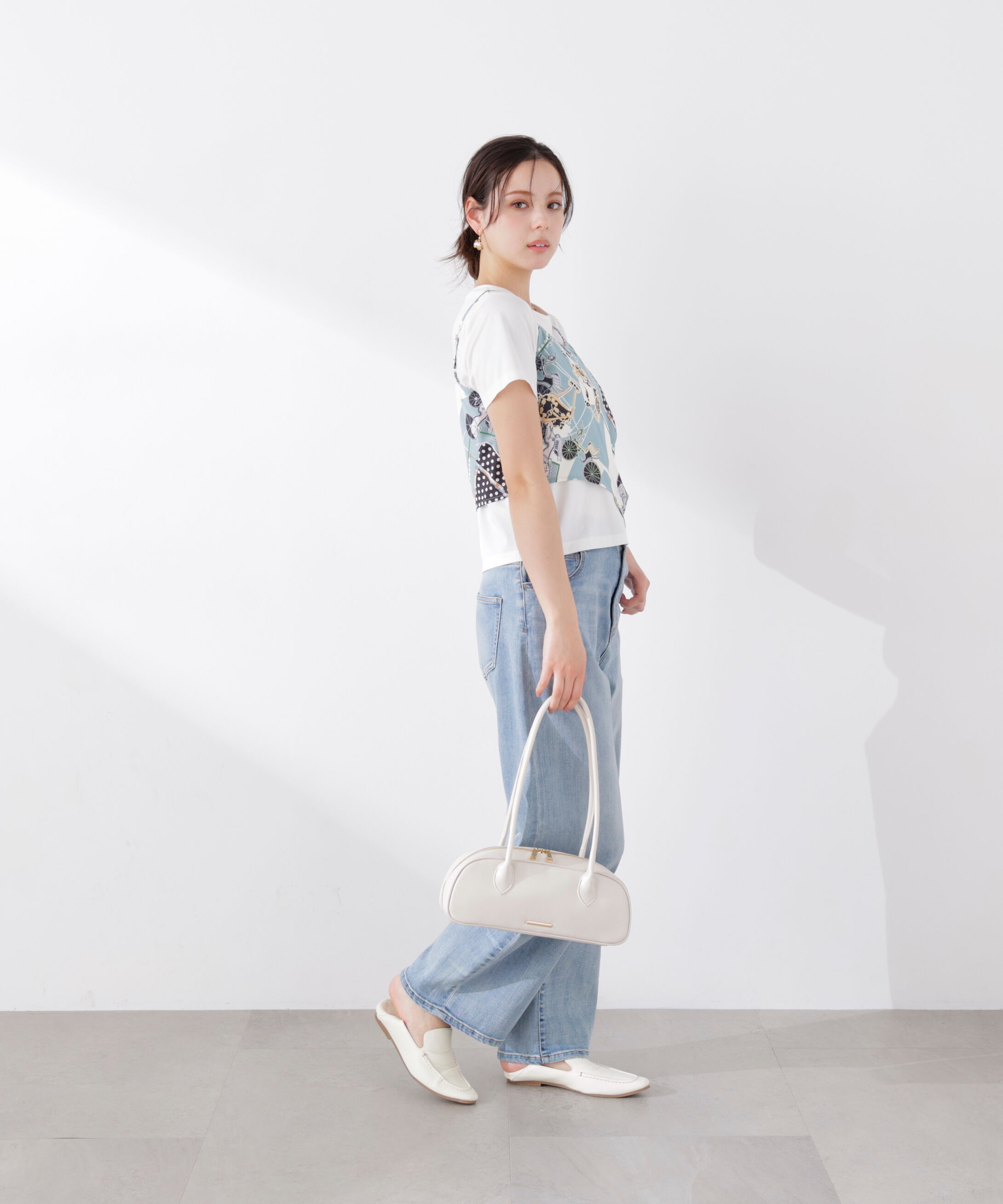 PROPORTION BODY DRESSING「《EDIT COLOGNE》ビスチェ付きカットソー 26SS」|Tシャツ・カットソー|