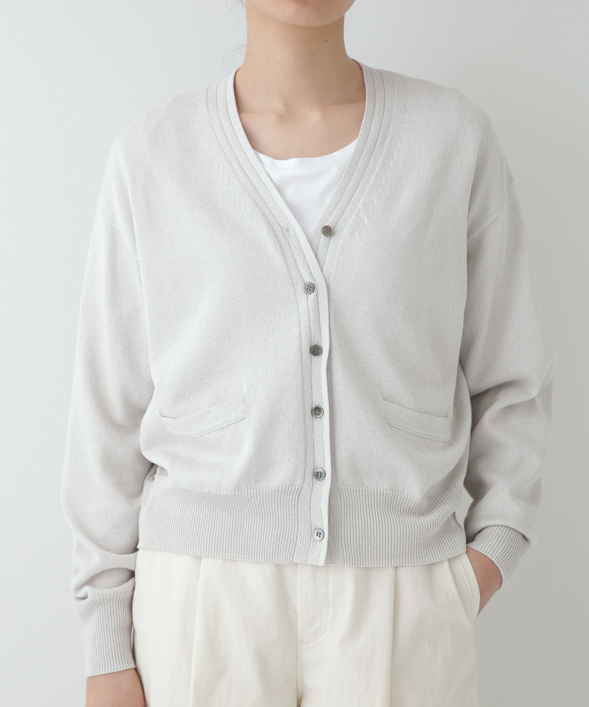  「◆ペーパーヤーンカーディガン」|ニット・セーター|