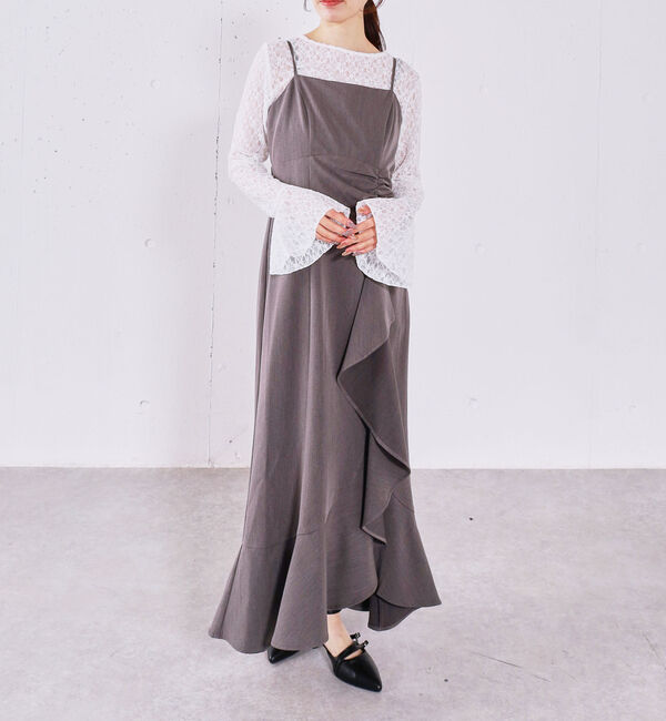 archives「ラッフルチェックキャミワンピース」|ワンピース|