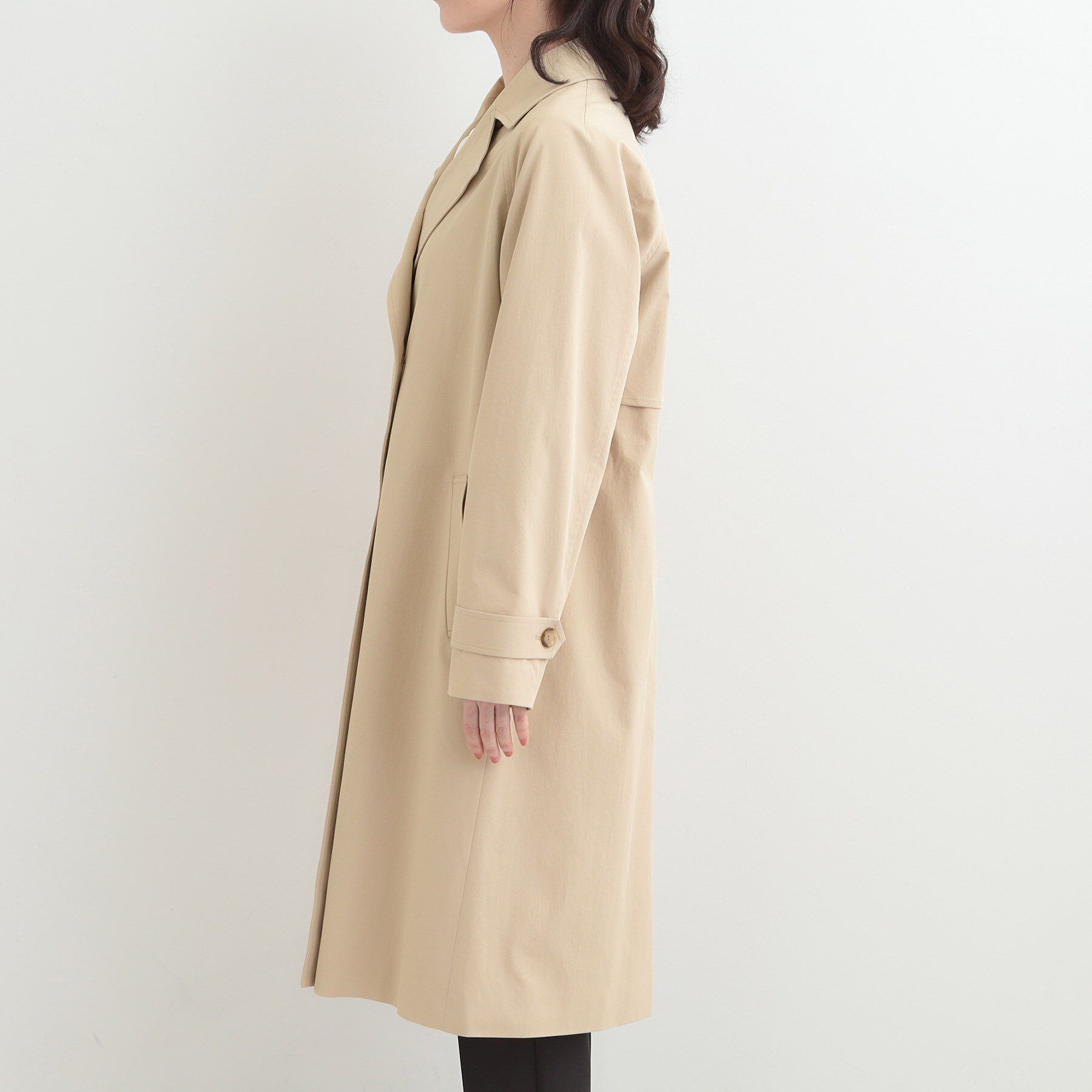 SHOO･LA･RUE「【S-LL/撥水】通勤やお出かけにも活躍 ロングトレンチコート」|トレンチコート|