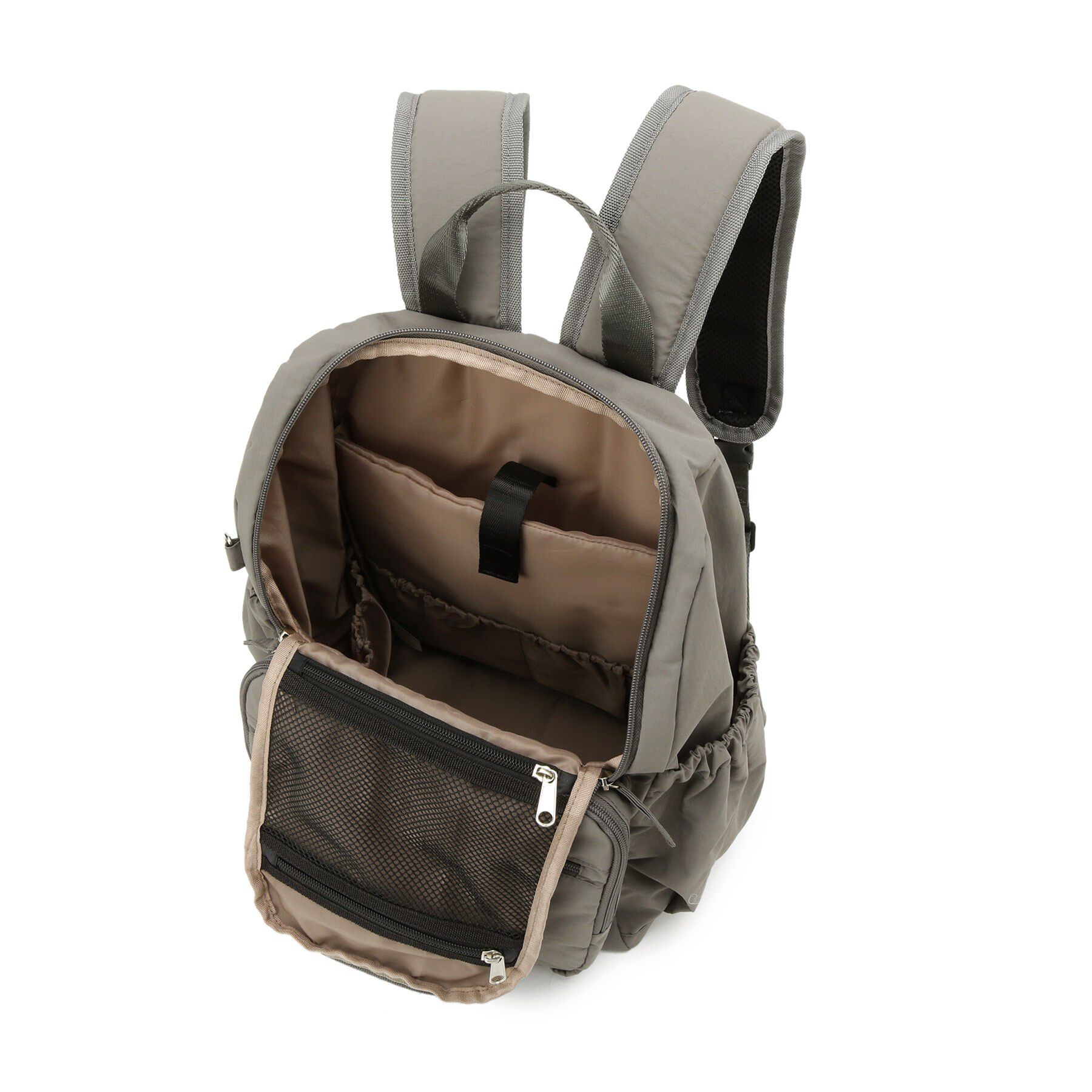 SHOO･LA･RUE「【撥水/A4サイズ可】他ポケットでらくらく整理整頓 13ポケットバックパック」|リュック|