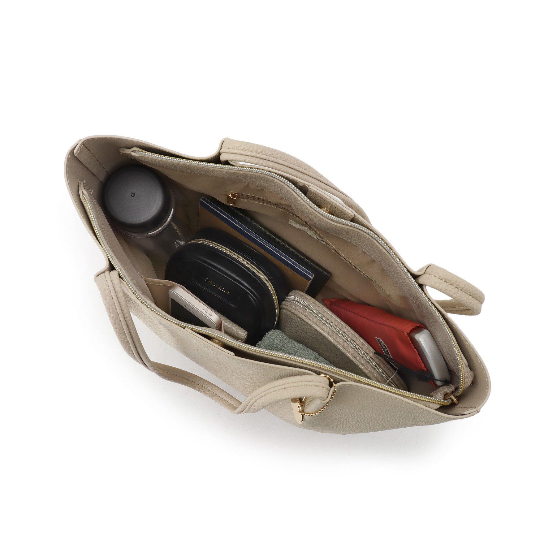 SHOO･LA･RUE「【軽量/通勤・通学】3層で使いやすい　A4トートバッグ」|トートバッグ|