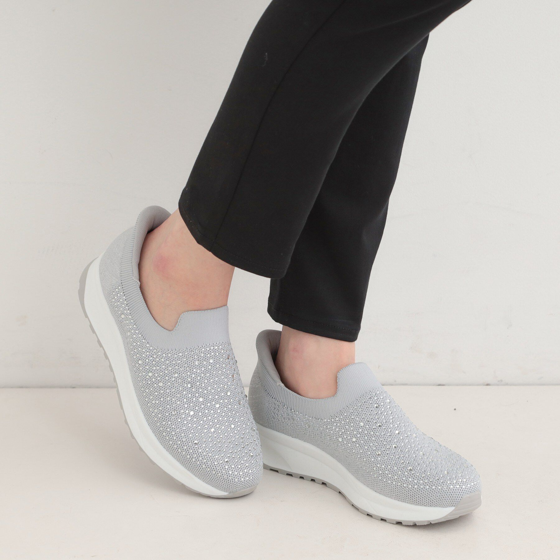 SHOO･LA･RUE「【シュッと履ける】キラキラニットスリッポン」|その他|