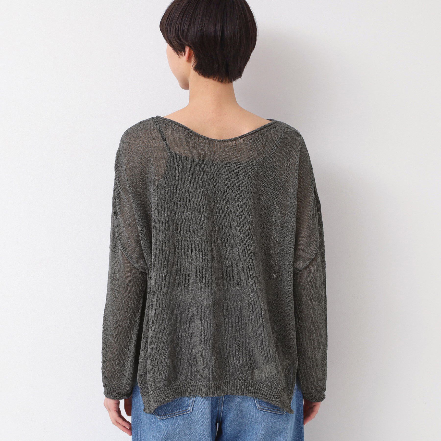 Dessin「【日本製・洗える】ニュアンスワイドプルオーバー」|ニット・セーター|