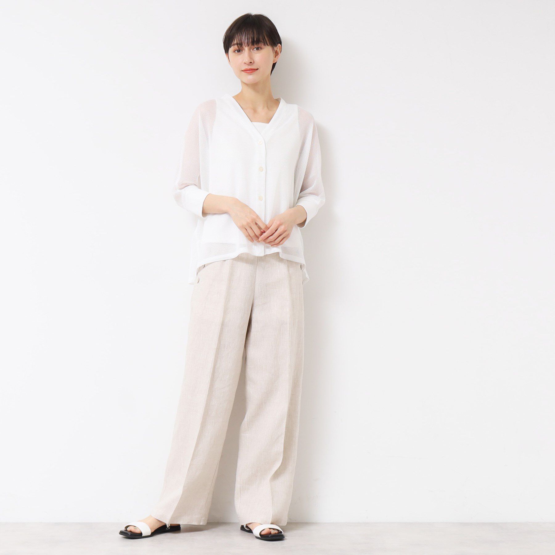 Dessin「【洗える】メッシュカーディガン」|カーディガン|