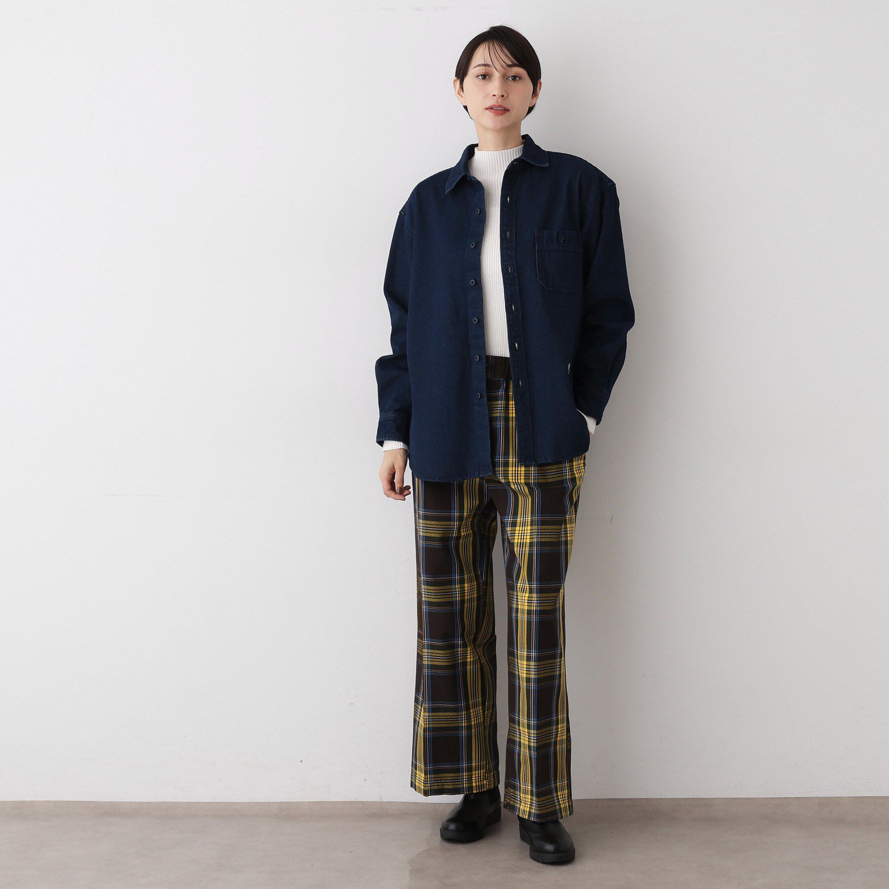 Dessin「【ユニセックス/洗える】10OZコットンデニムシャツ」|シャツ・ブラウス|