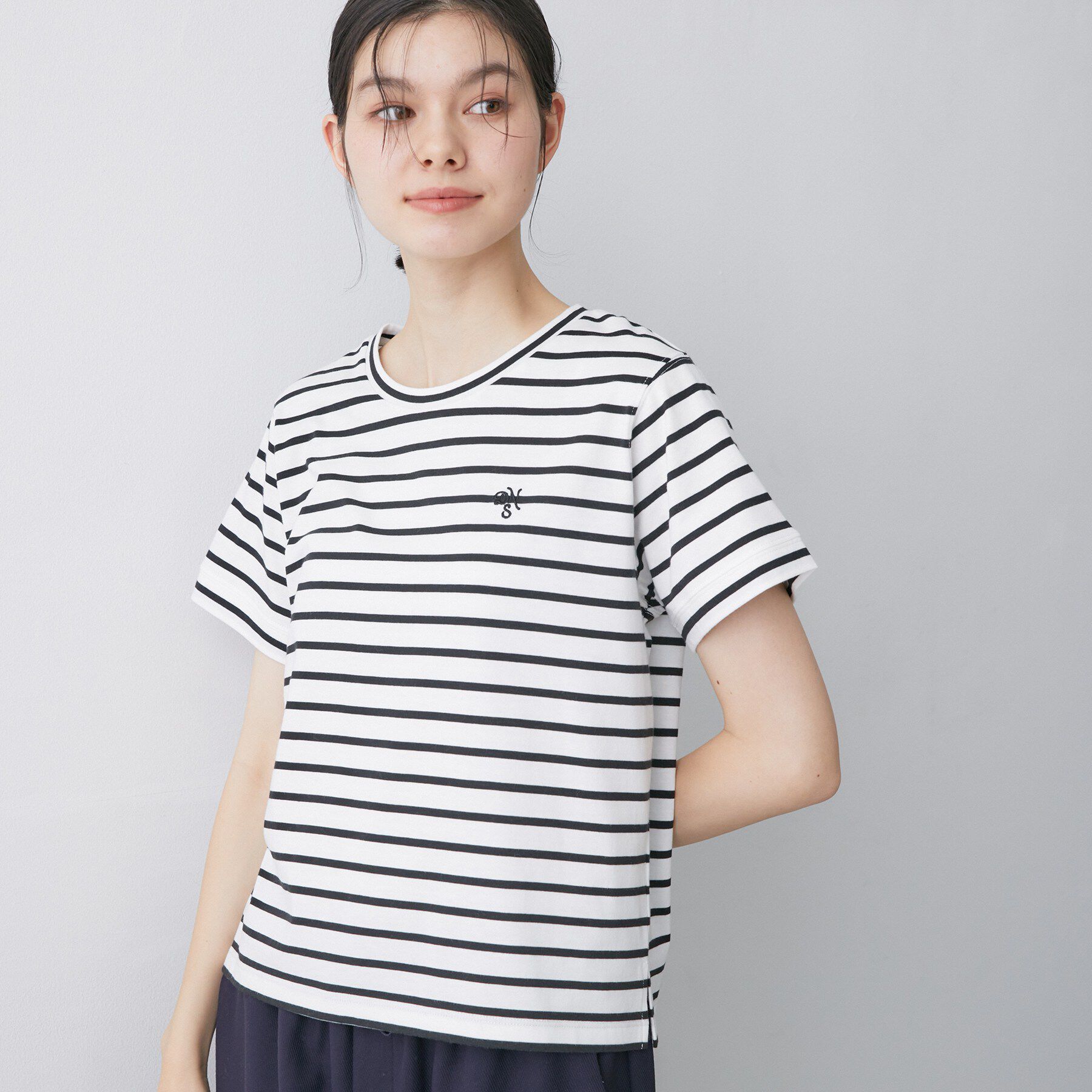 Dessin「【洗える】半袖ボックスシルエットカットソー」|Tシャツ・カットソー|