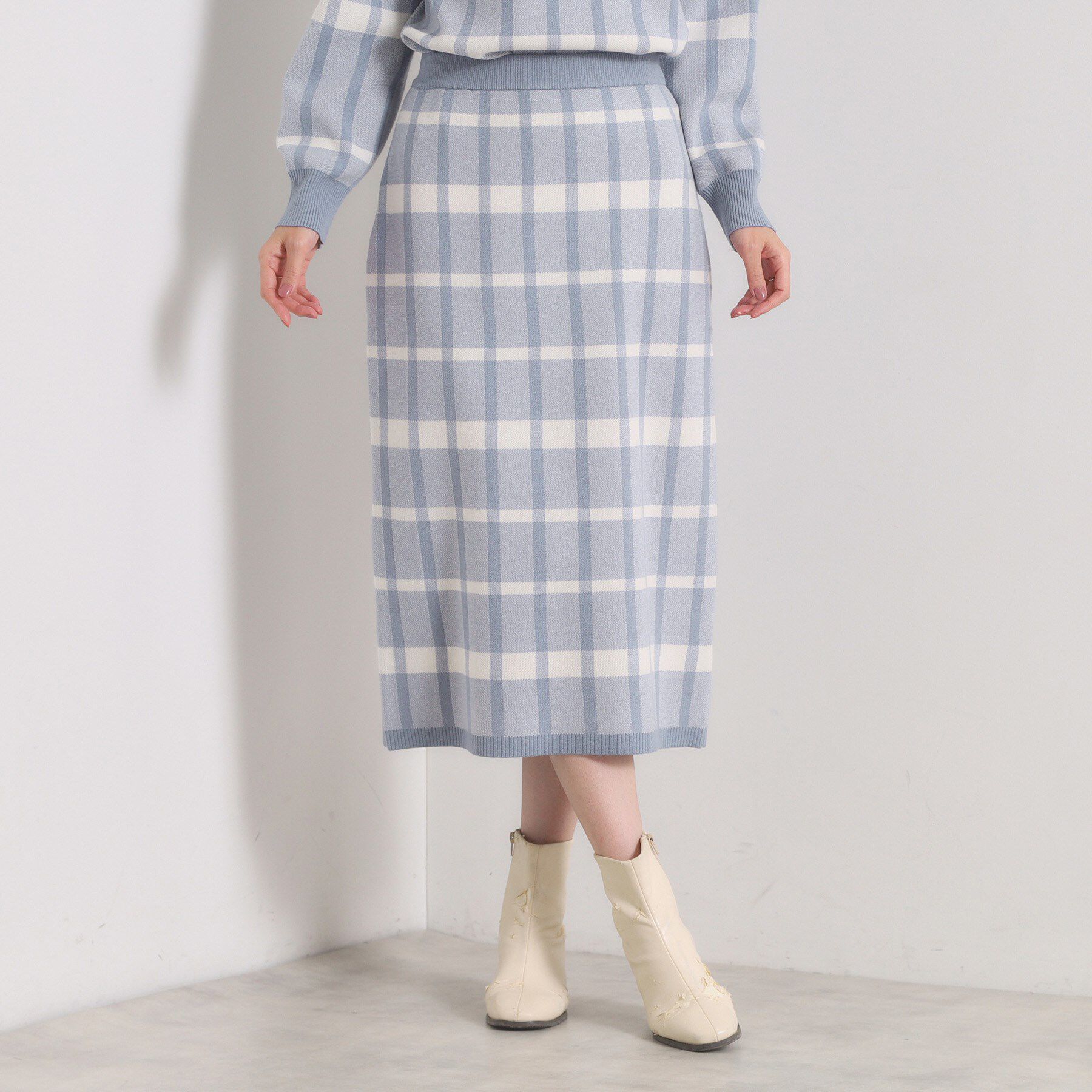 ITS&rsquo;DEMO「【手洗い可】タイトスカートニットセットアップ」|スーツ|