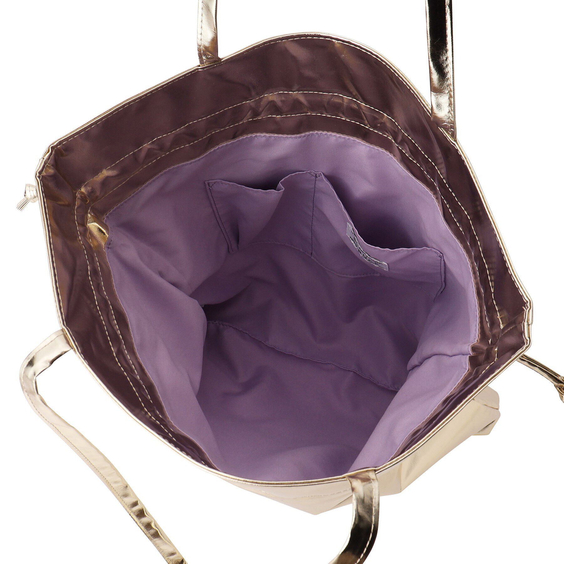 Ober Tashe「メタリック巾着トートバッグ」|トートバッグ|