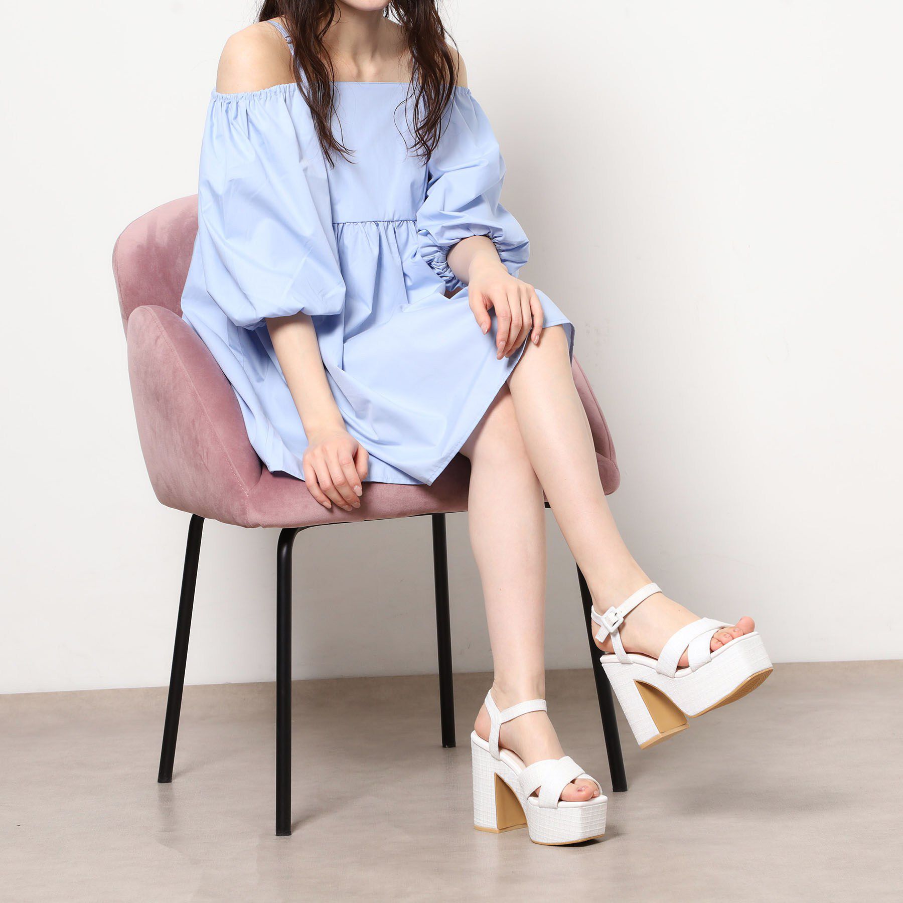 ESPERANZA「【ラク盛り／サンダル】 26SS新作 ツイードサンダル」|サンダル|