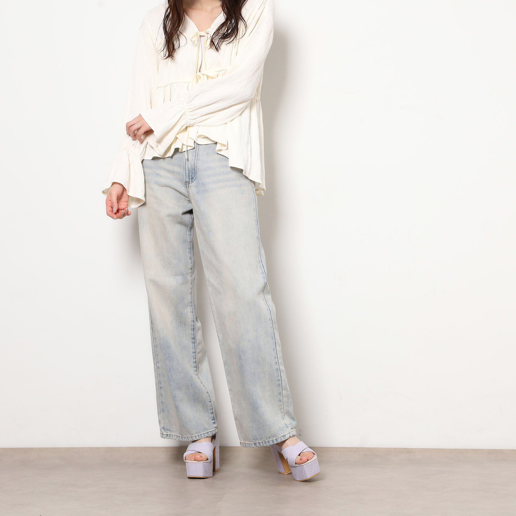 ESPERANZA「【ラク盛り／サンダル】 26SS新作 ツイードサンダル」|サンダル|