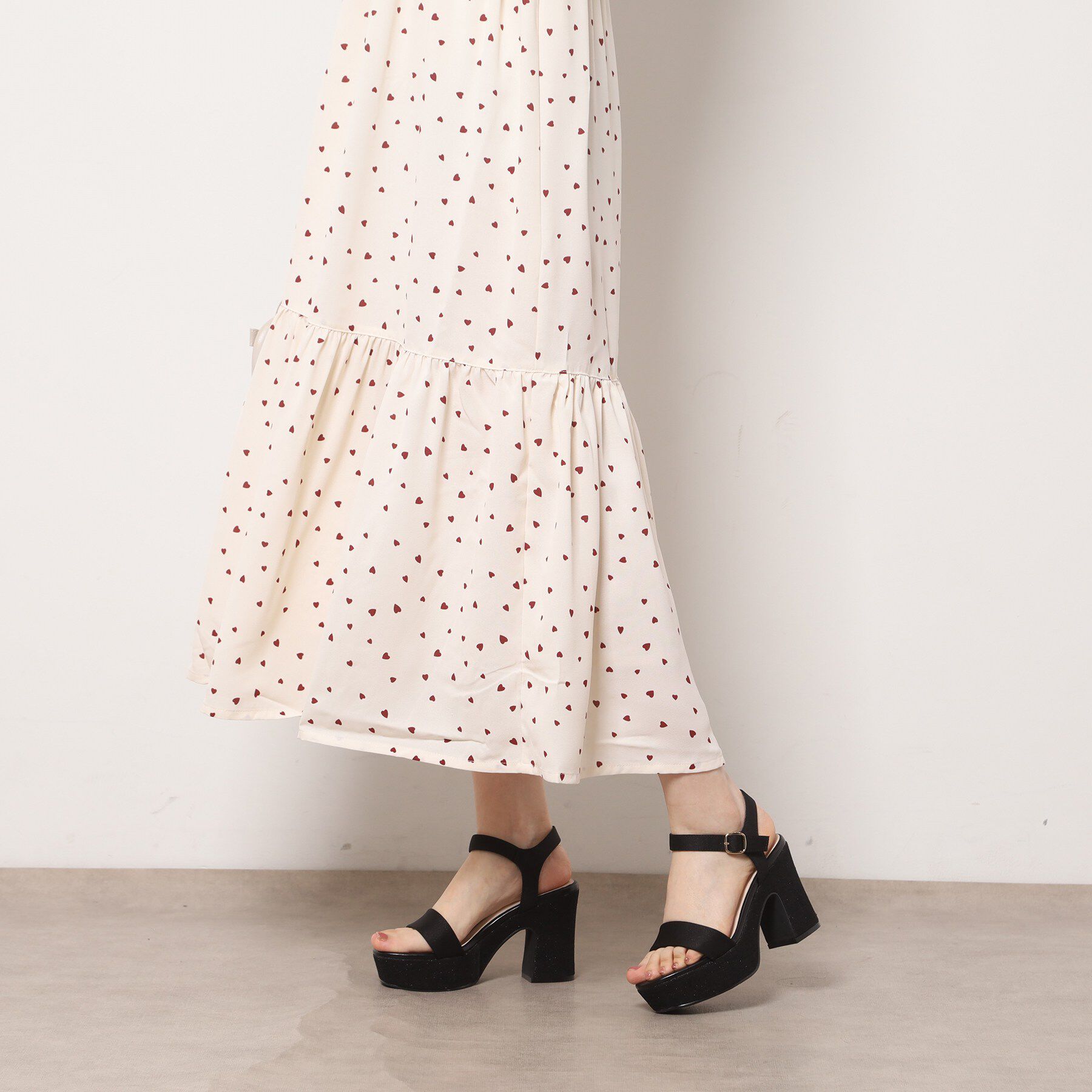 ESPERANZA「ウェッジソールソフトスクエアサンダル」|サンダル|