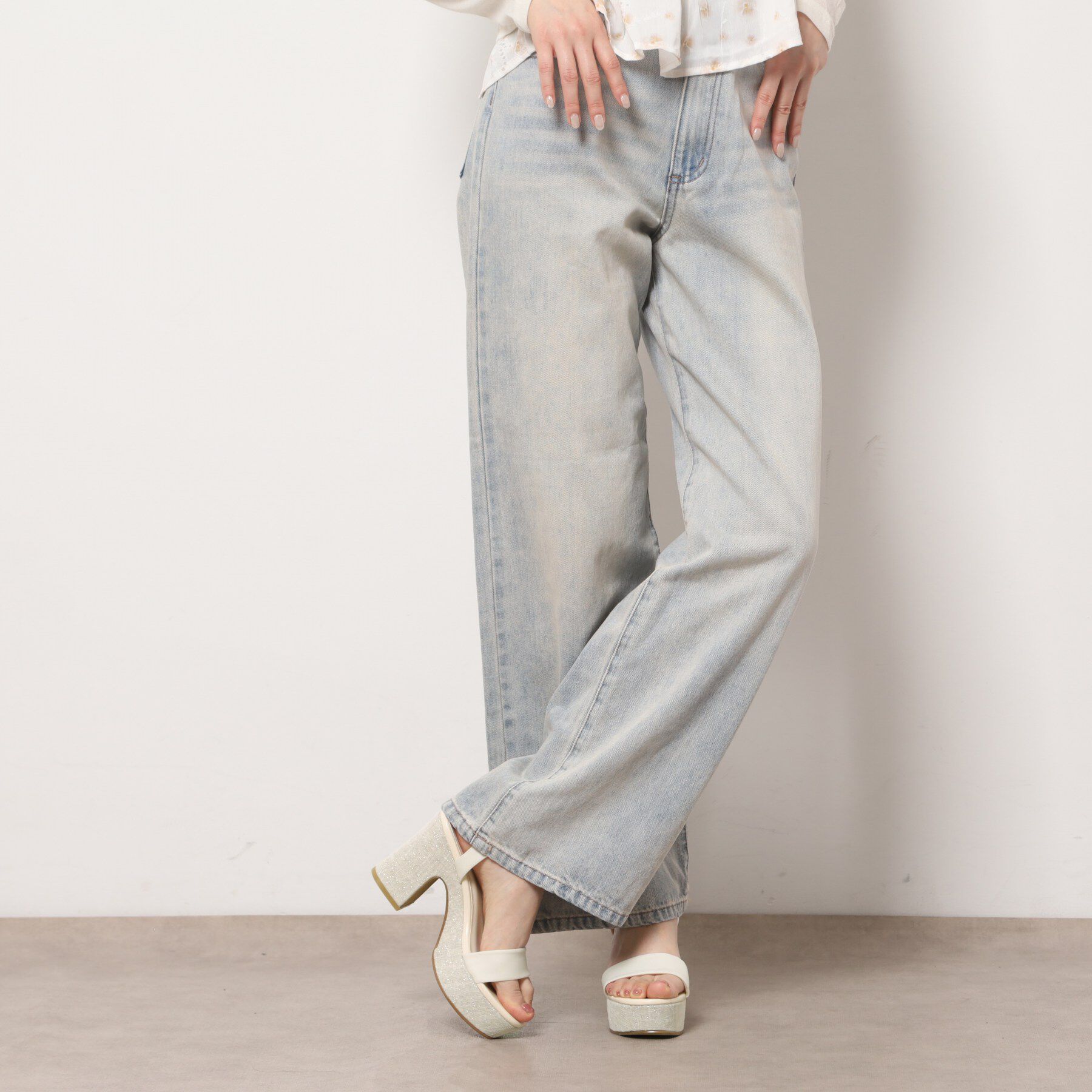 ESPERANZA「ウェッジソールソフトスクエアサンダル」|サンダル|