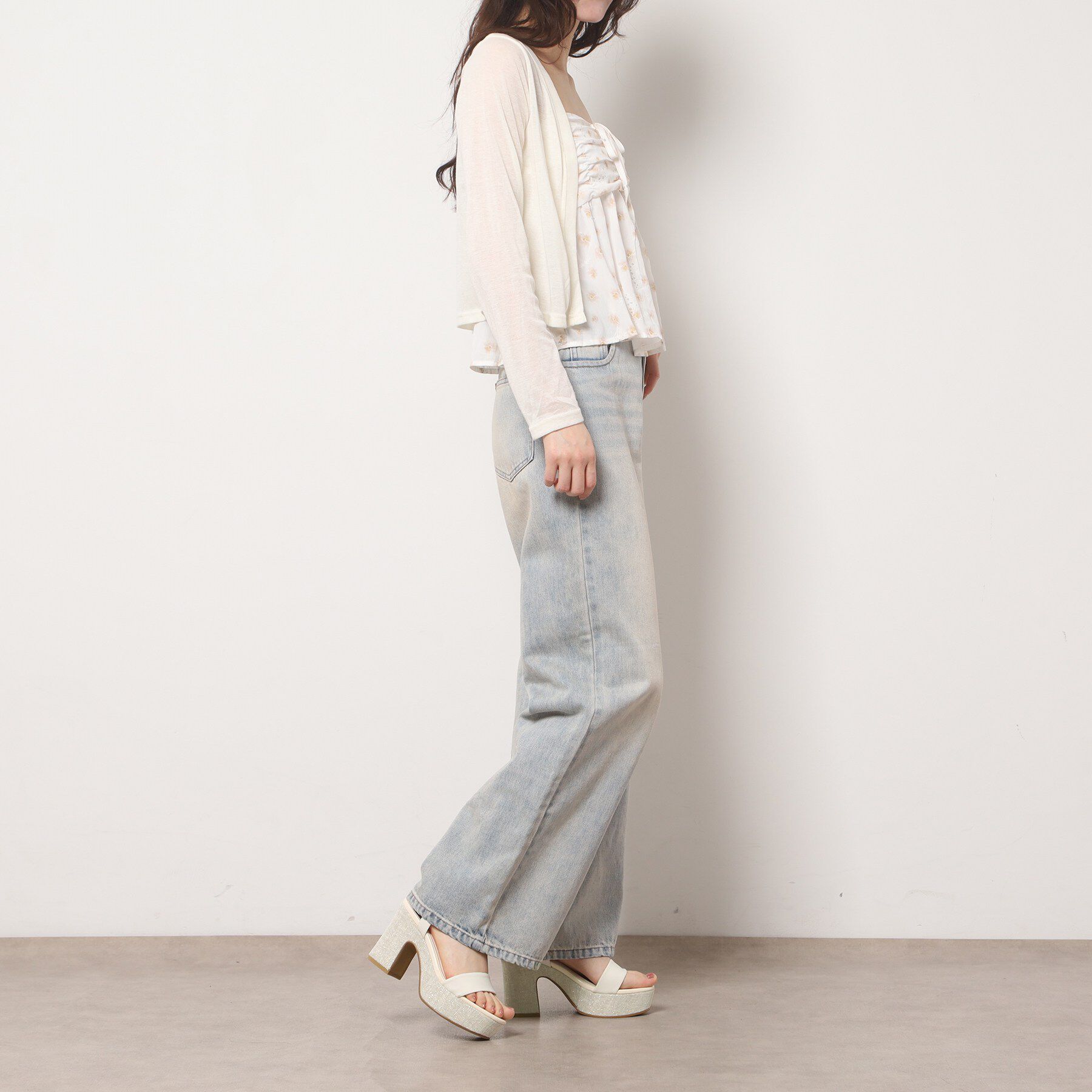 ESPERANZA「ウェッジソールソフトスクエアサンダル」|サンダル|