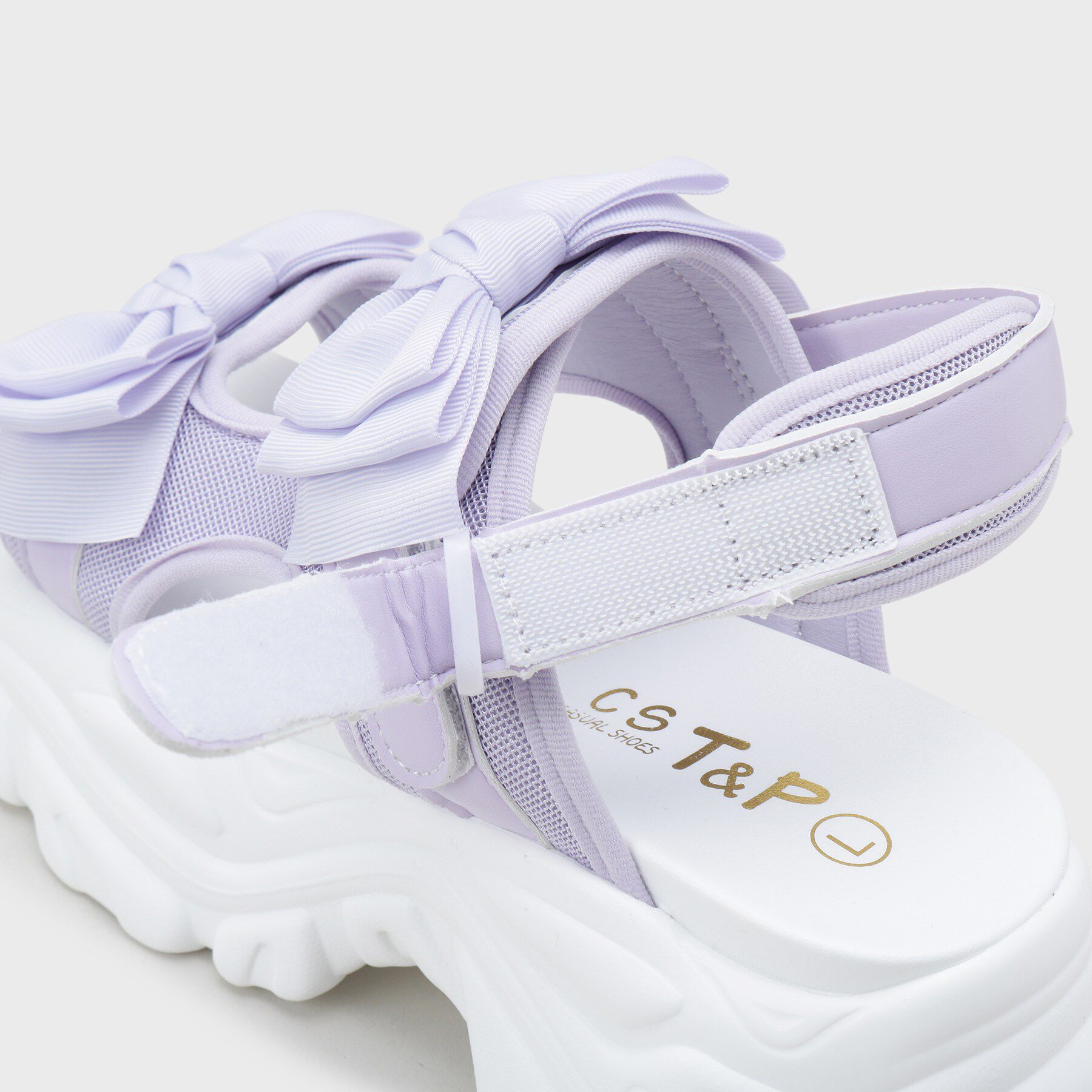 csT&P「厚底ダブルリボンガーリーサンダル」|サンダル|