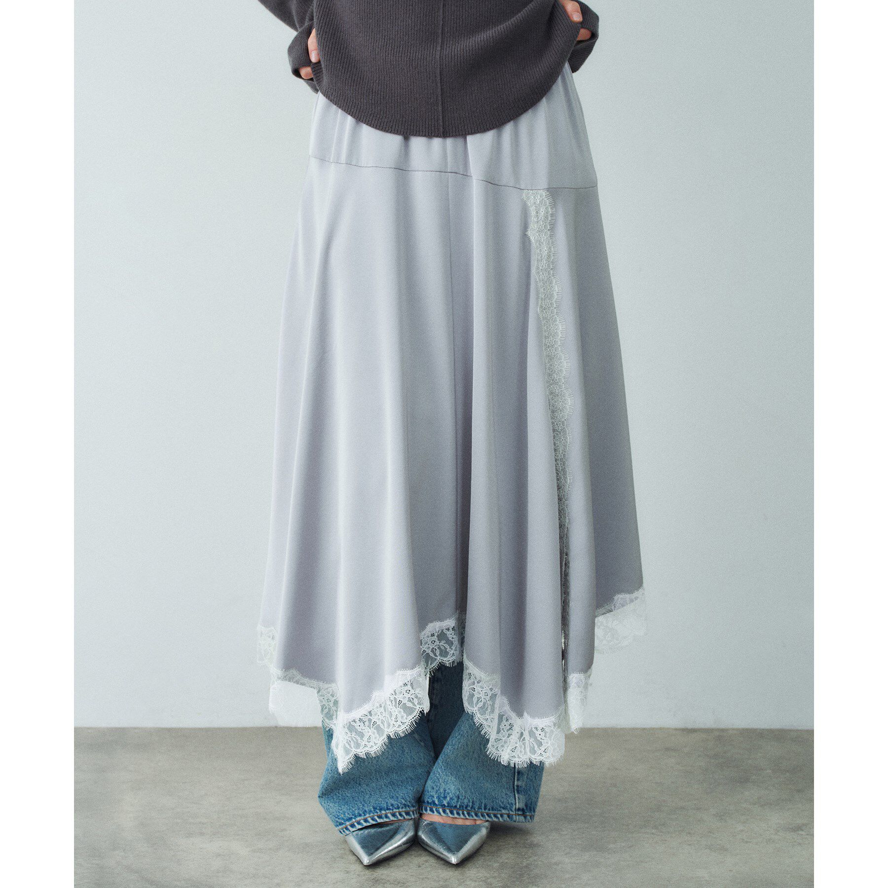 CODE A「lingerie mood lace skirt」|スカート|