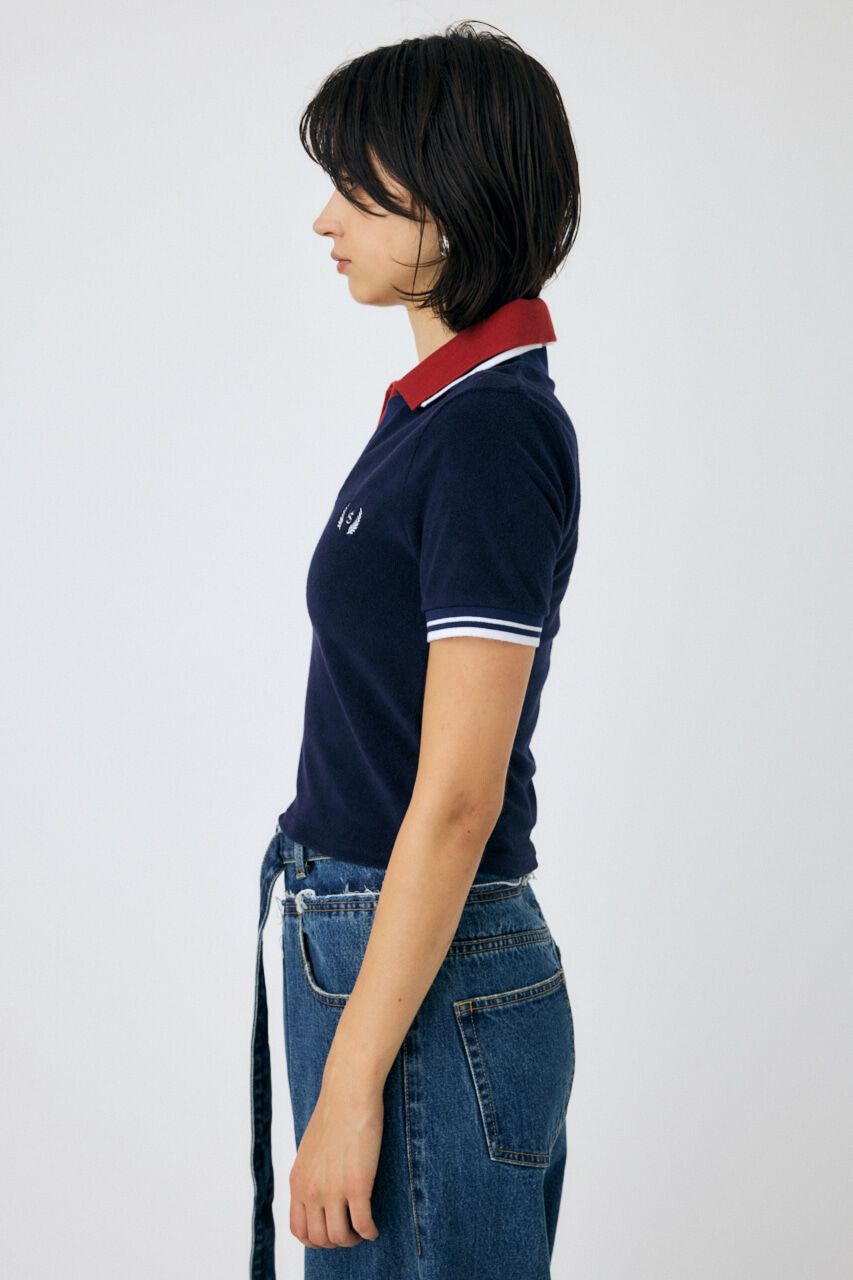 MOUSSY「DOUBLE COLLAR PILE SKIPPER Tシャツ」|Tシャツ・カットソー|