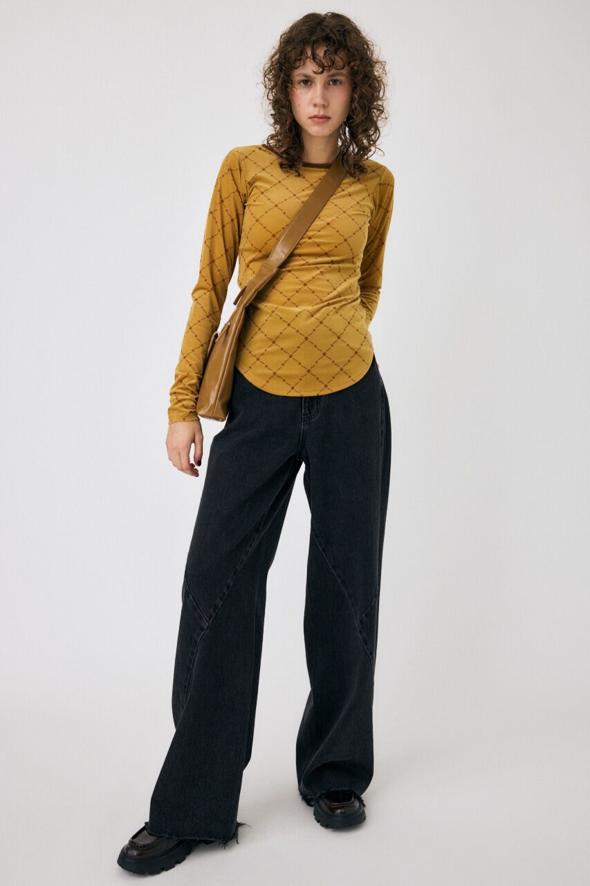 MOUSSY「BACK OPEN シアートップス」|Tシャツ・カットソー|