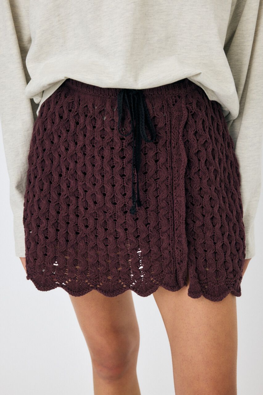 MOUSSY「OPENWORK ニットスカート」|スカート|BRD