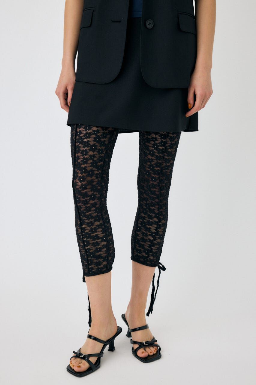 MOUSSY「LACE レギンス」|その他|BLK