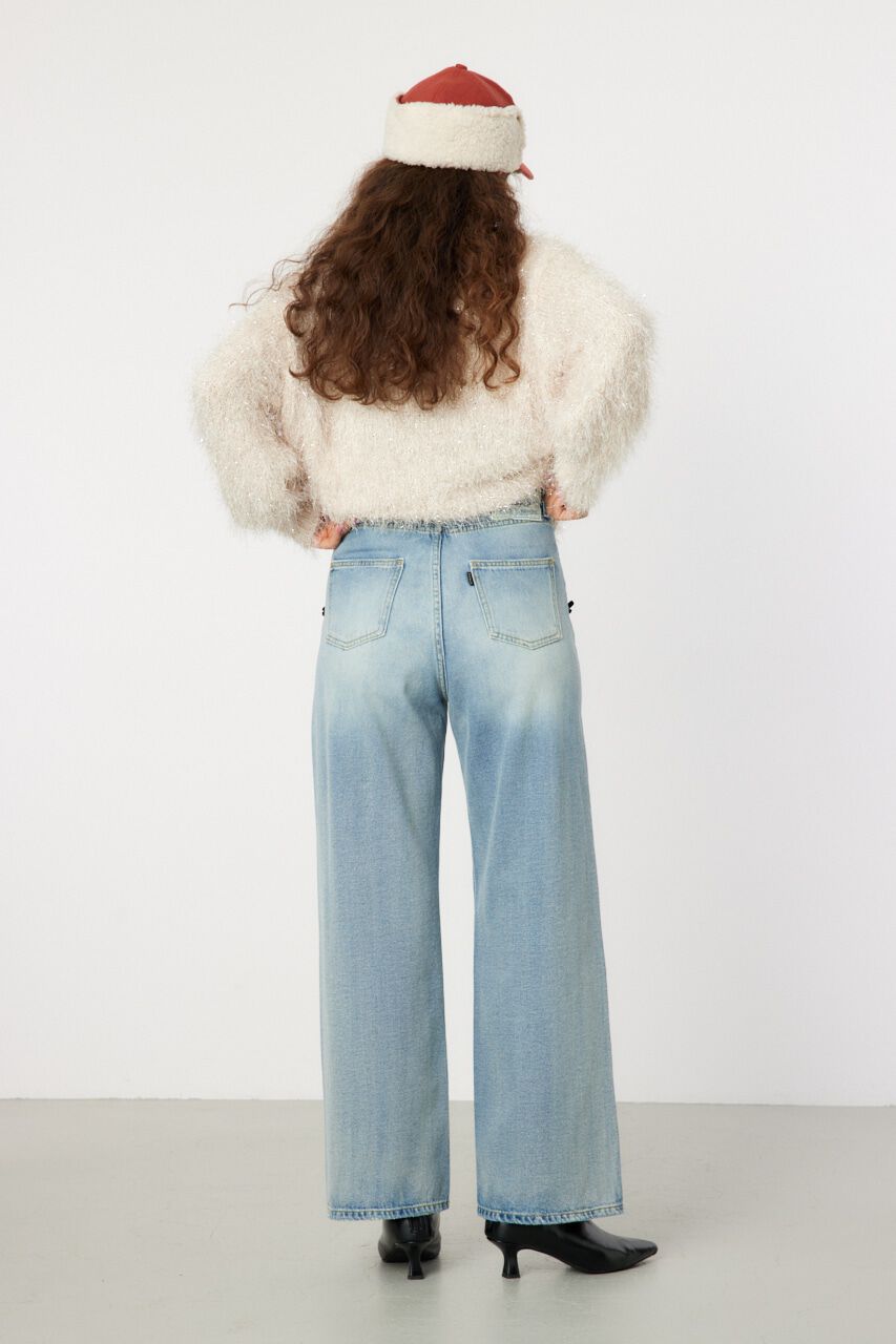 RODEO CROWNS「デコレーションハイウエストワイドデニム」|デニム|